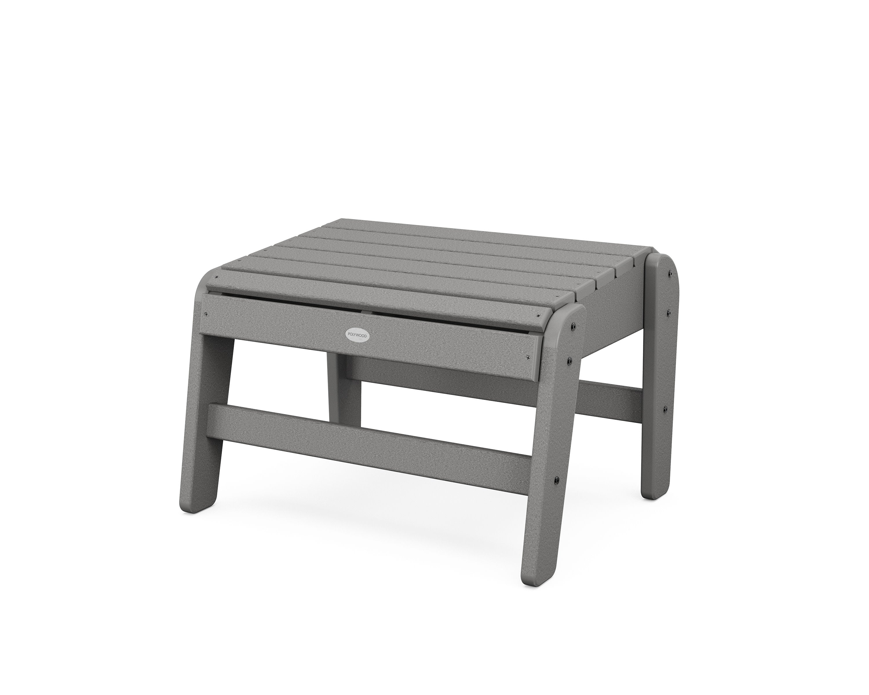 Grand Upright Adirondack Ottoman in Slate Grey
