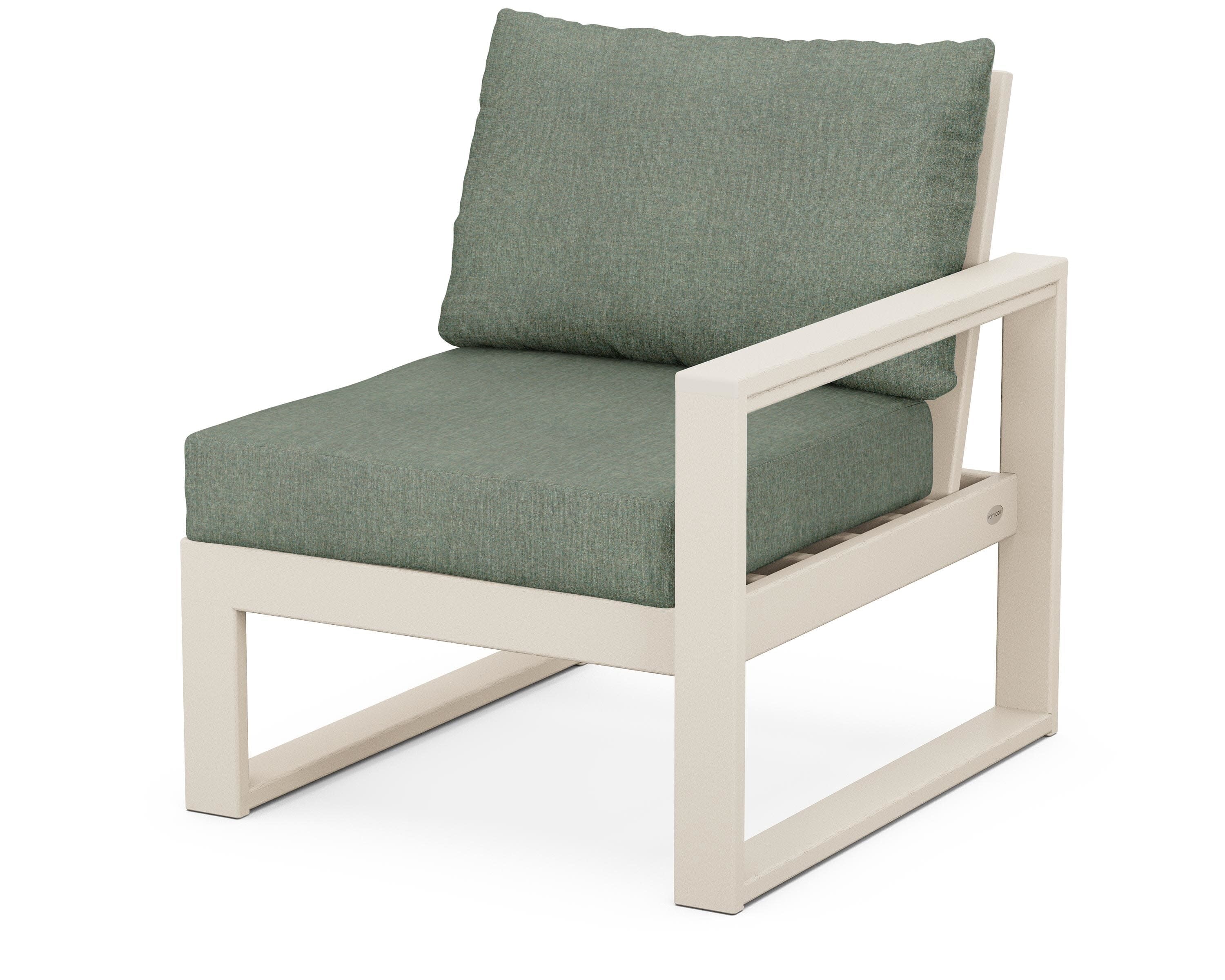 EDGE Modular Right Arm Chair in Sand / Cast Sage