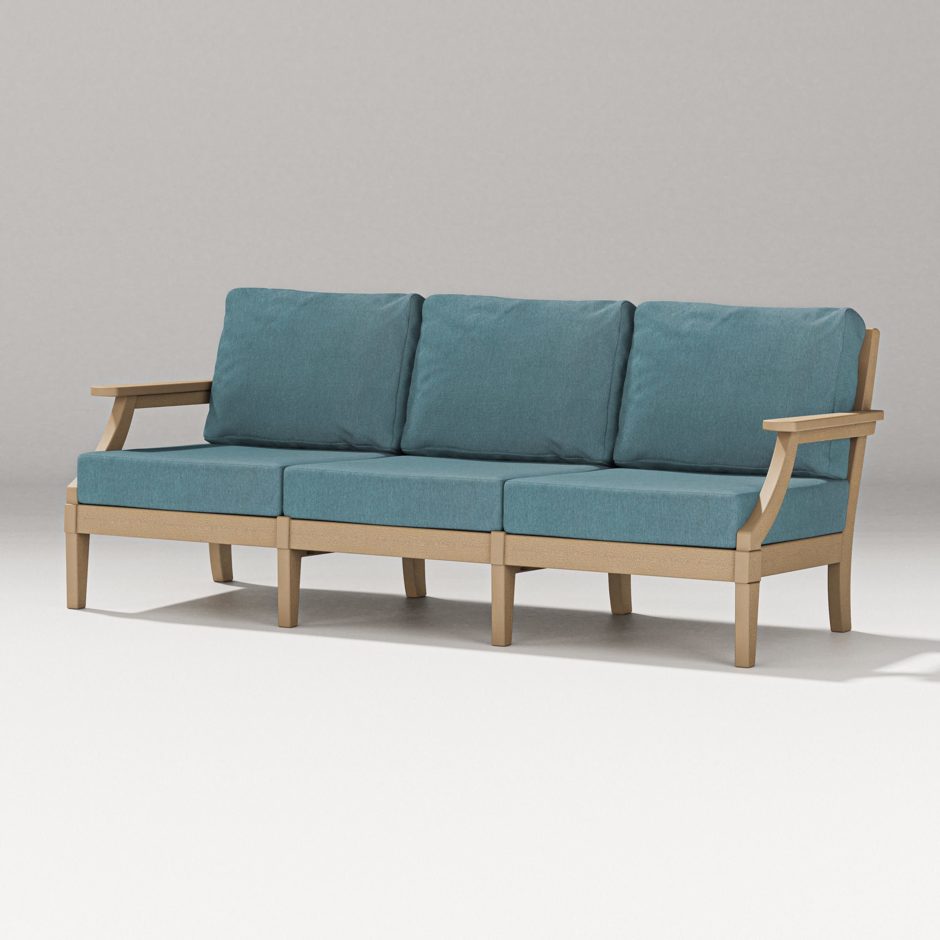 Estate Sofa in Vintage Sahara / Ocean Teal
