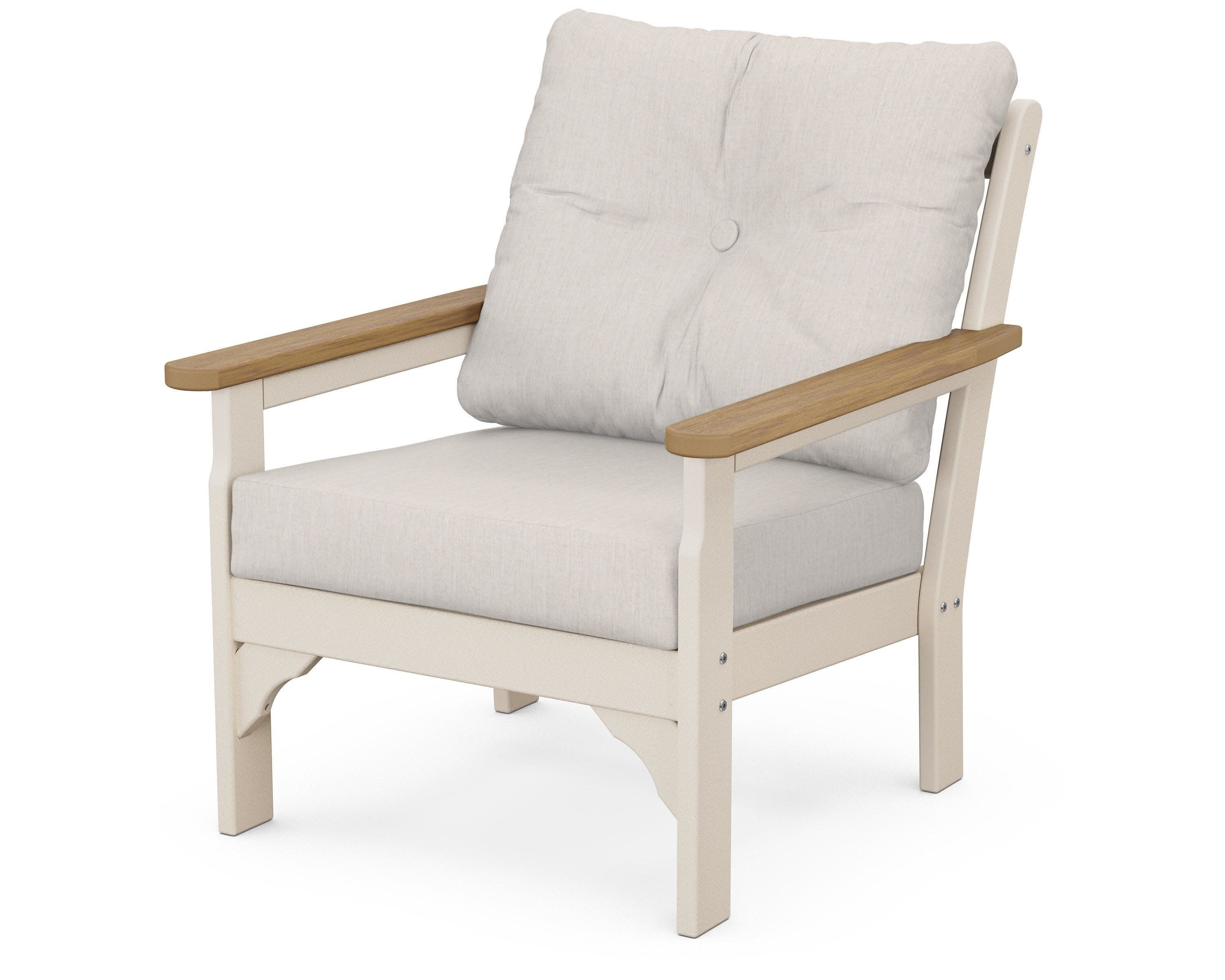 Vineyard Deep Seating Chair in Sand / Natural / Cast Ash