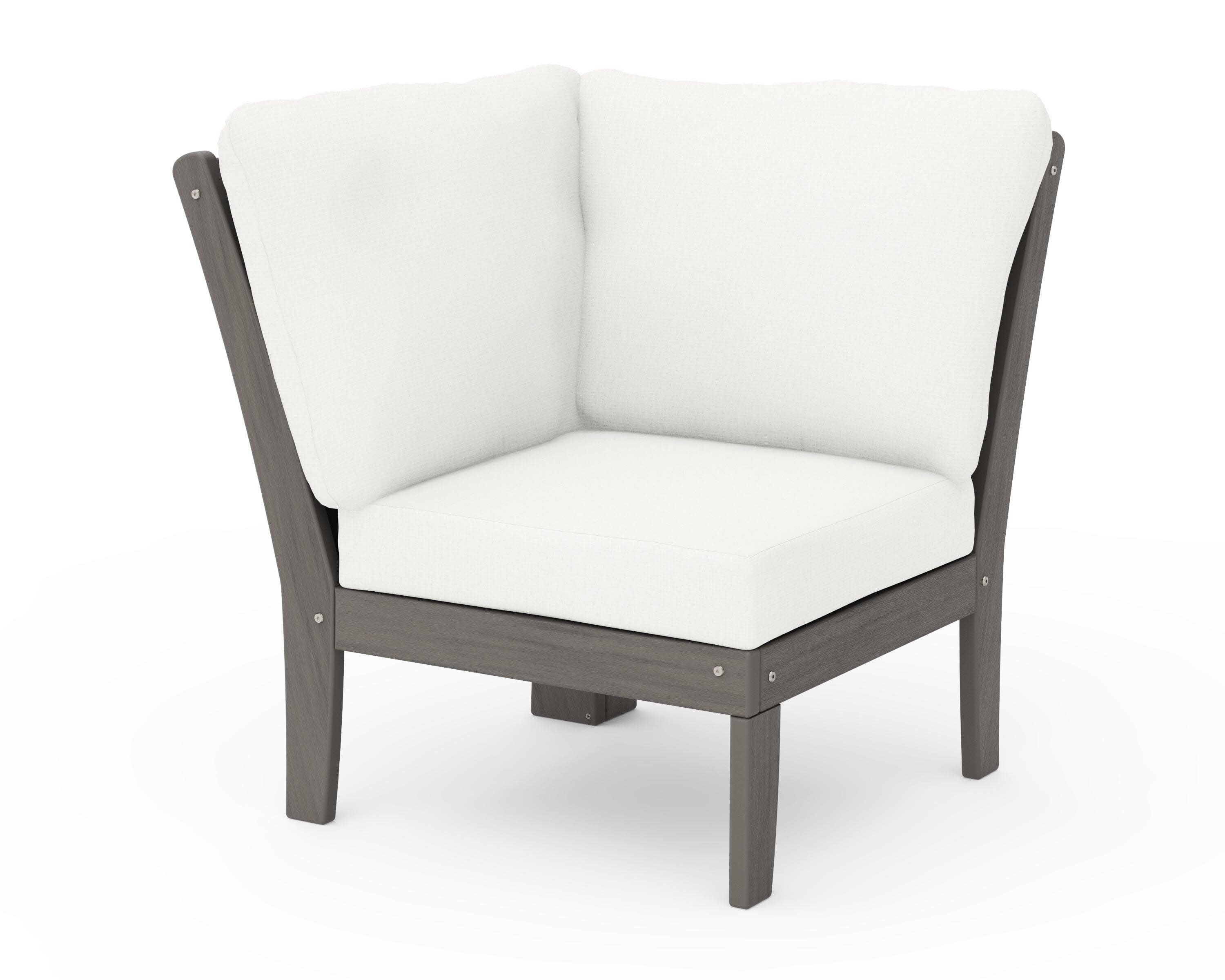 Braxton Modular Corner Chair in Driftwood / Natural Linen
