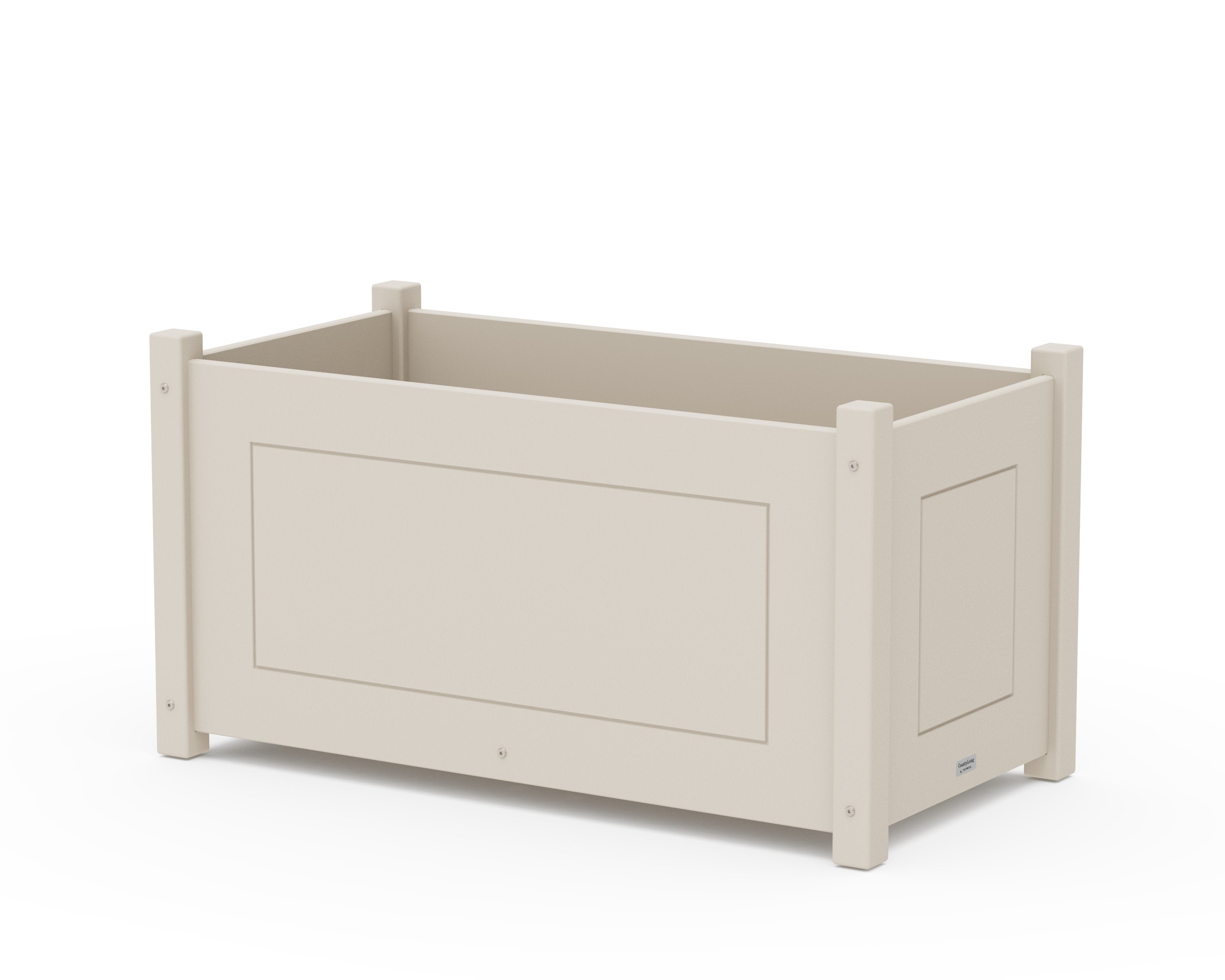 Country Living Large Rectangle Double Planter Box in Sand