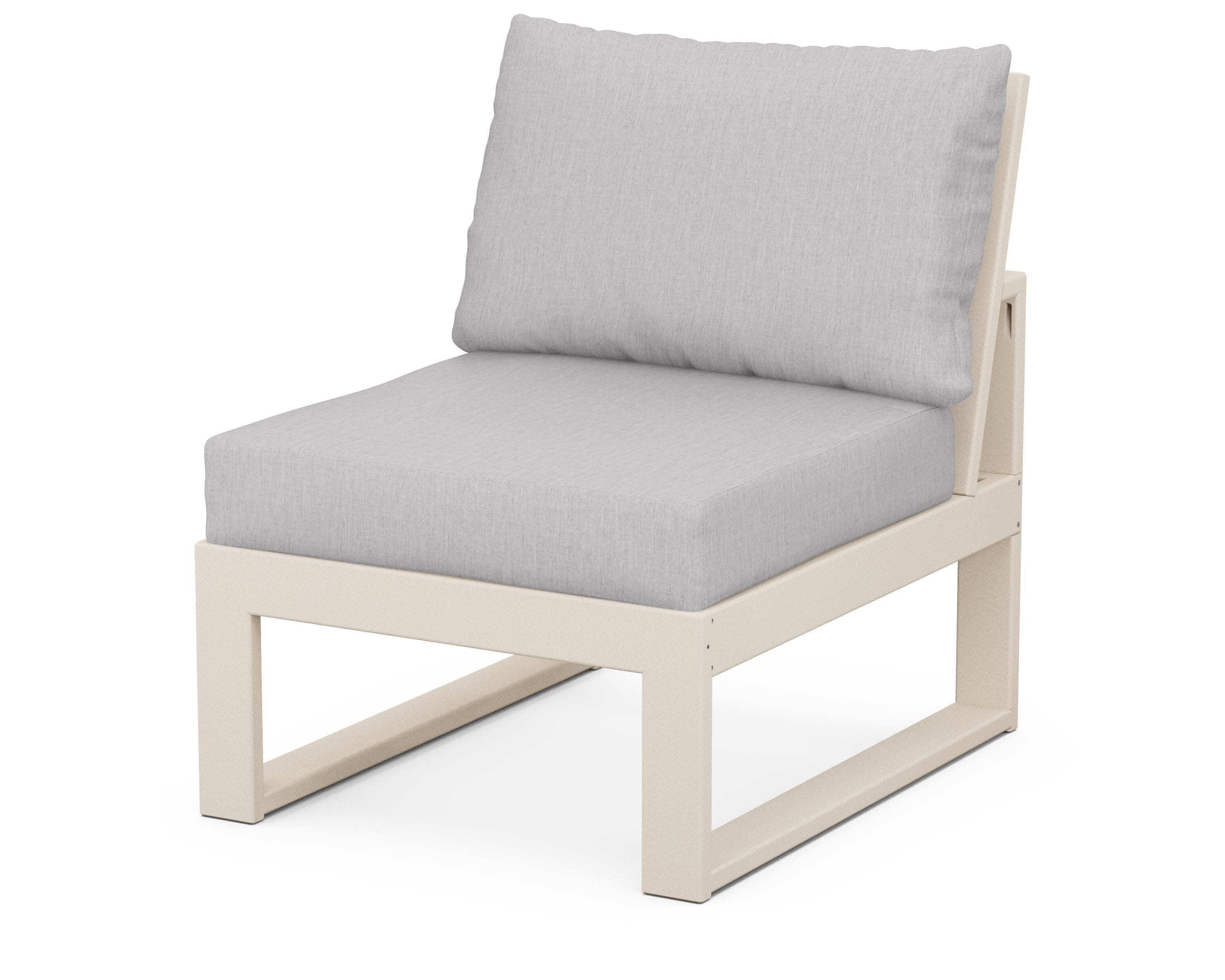 Modular Armless Chair in Sand / Granite
