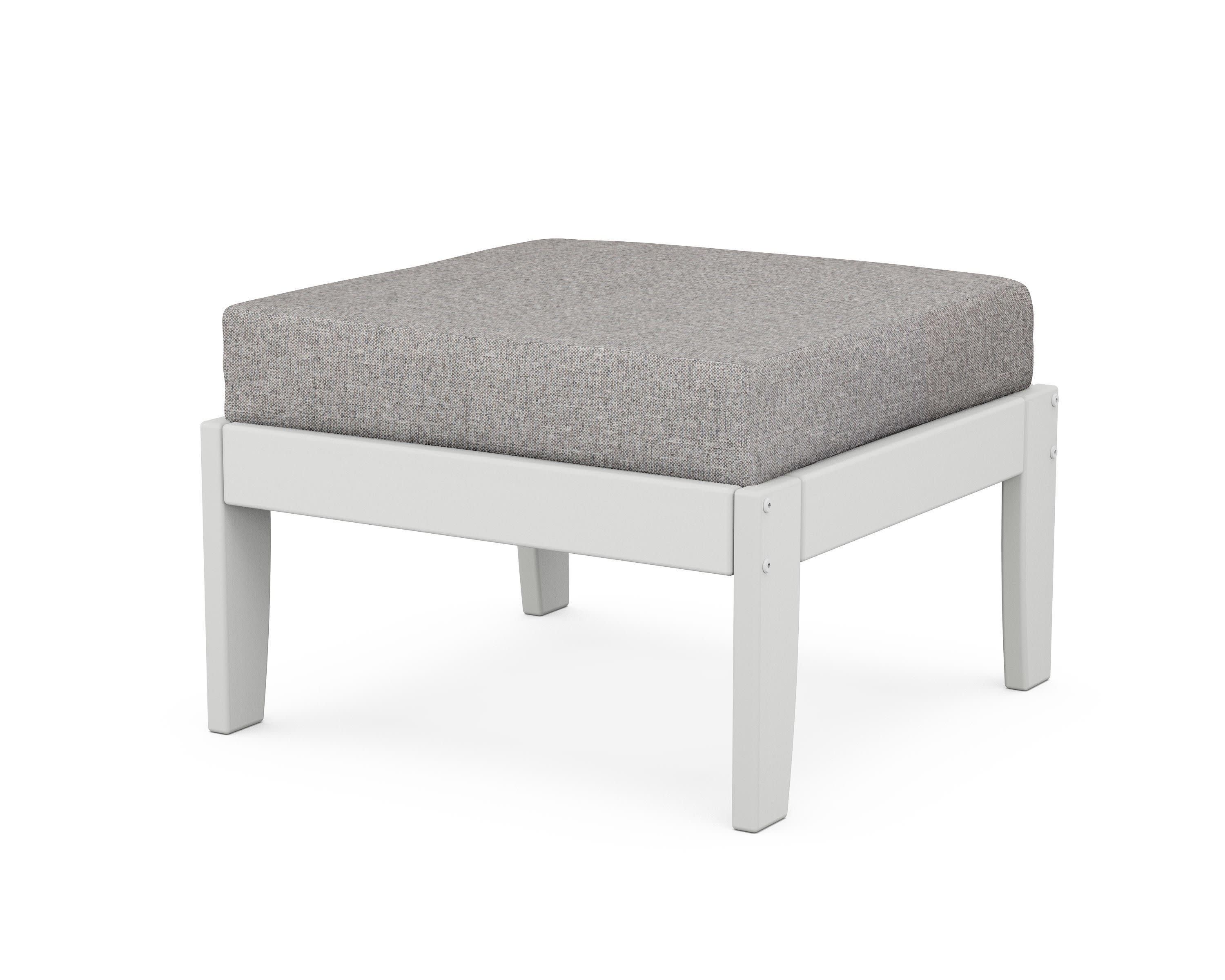 Modular Ottoman - Classic in White / Grey Mist