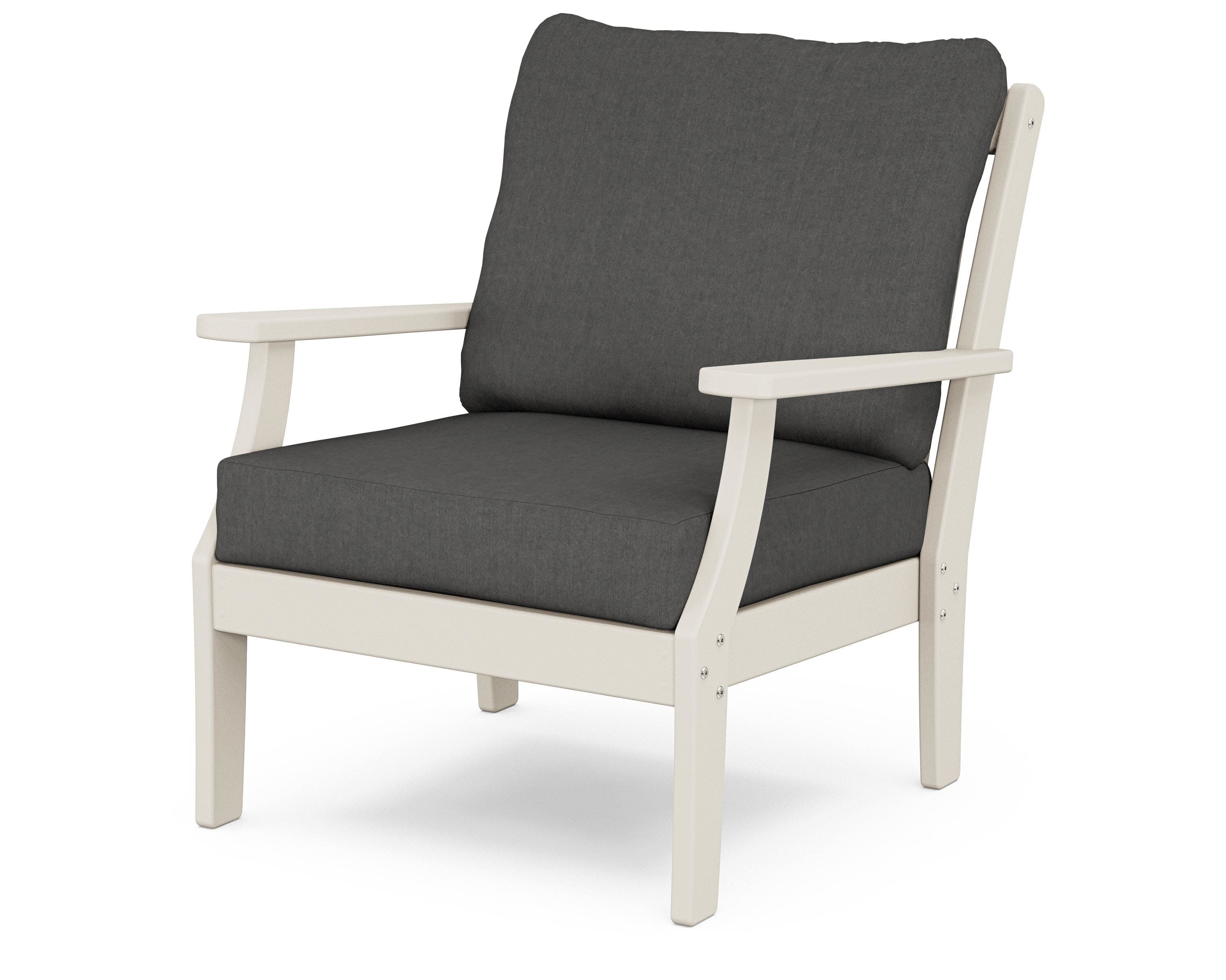 Braxton Deep Seating Chair in Sand / Spectrum Carbon