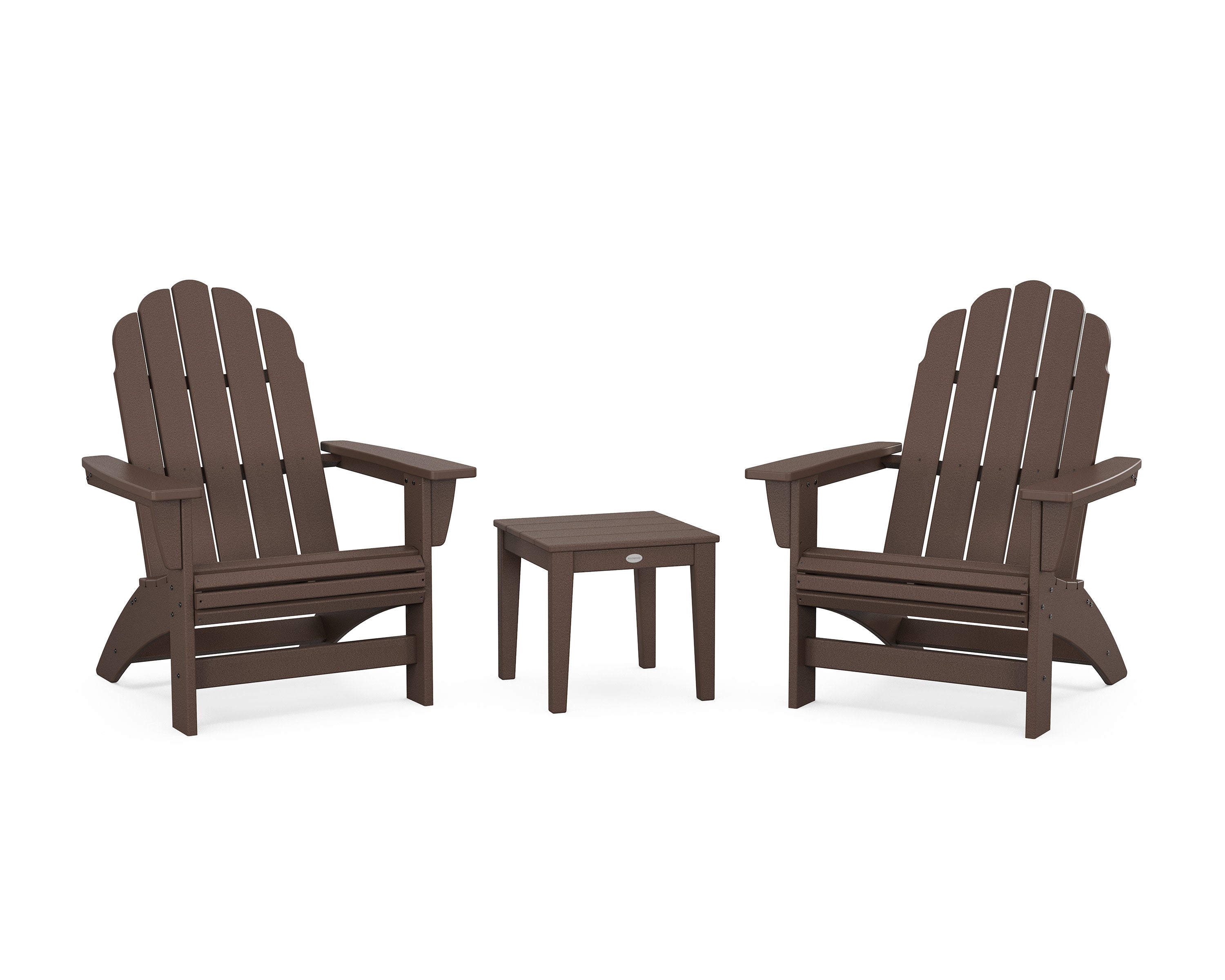 3-Piece Vineyard Grand Adirondack Set in Mahogany