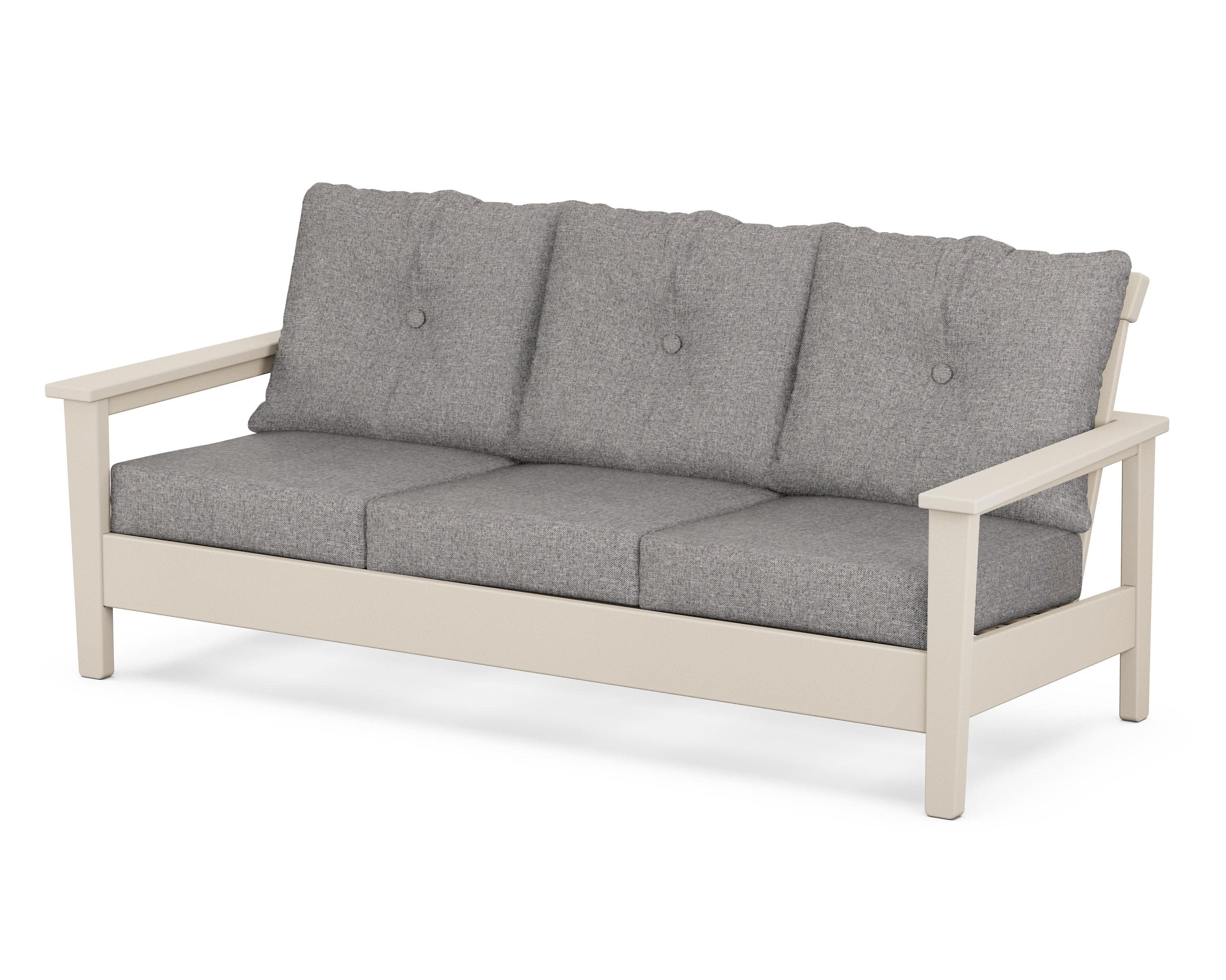 Prescott Deep Seating Sofa in Sand / Grey Mist