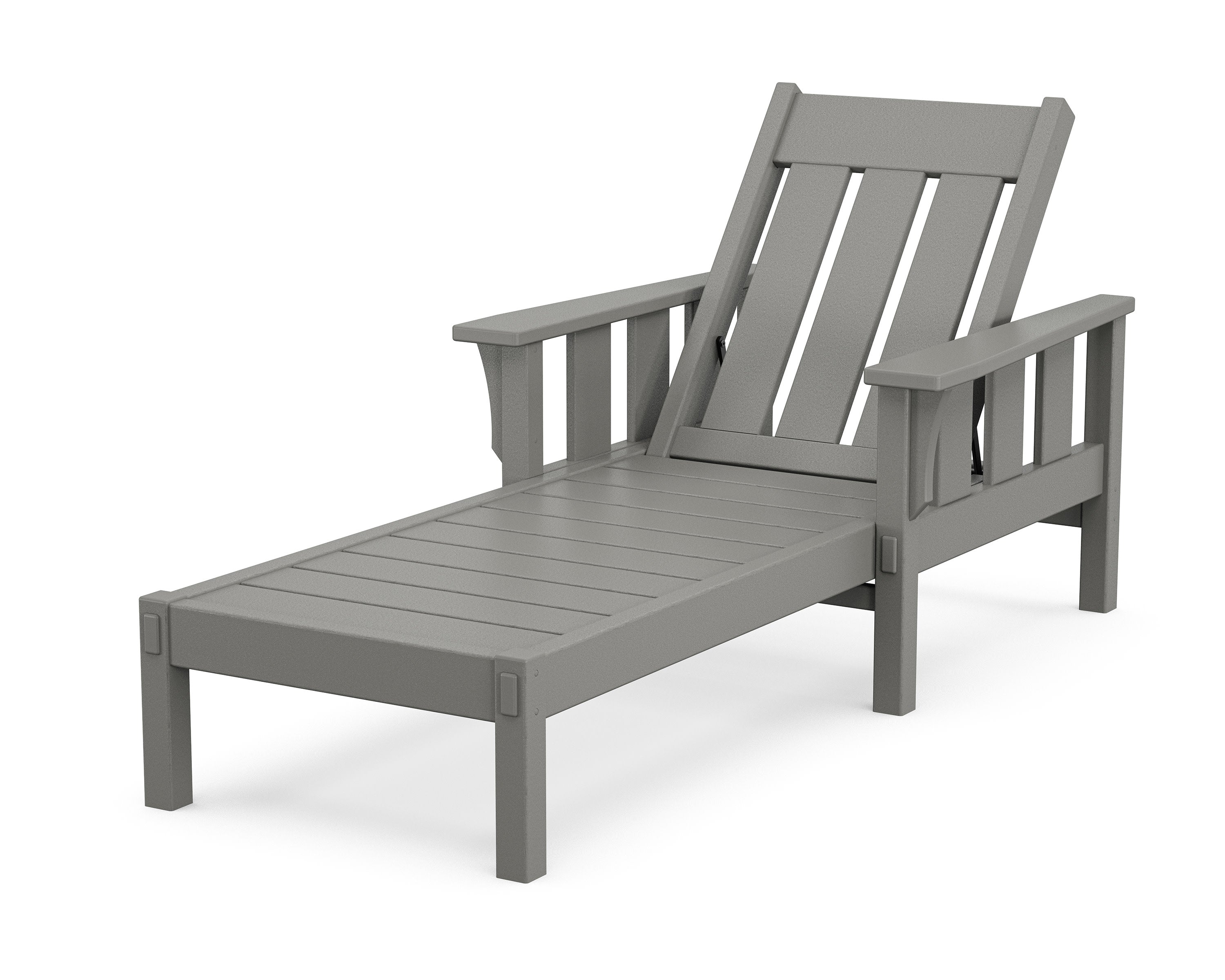Acadia Chaise Lounge in Slate Grey