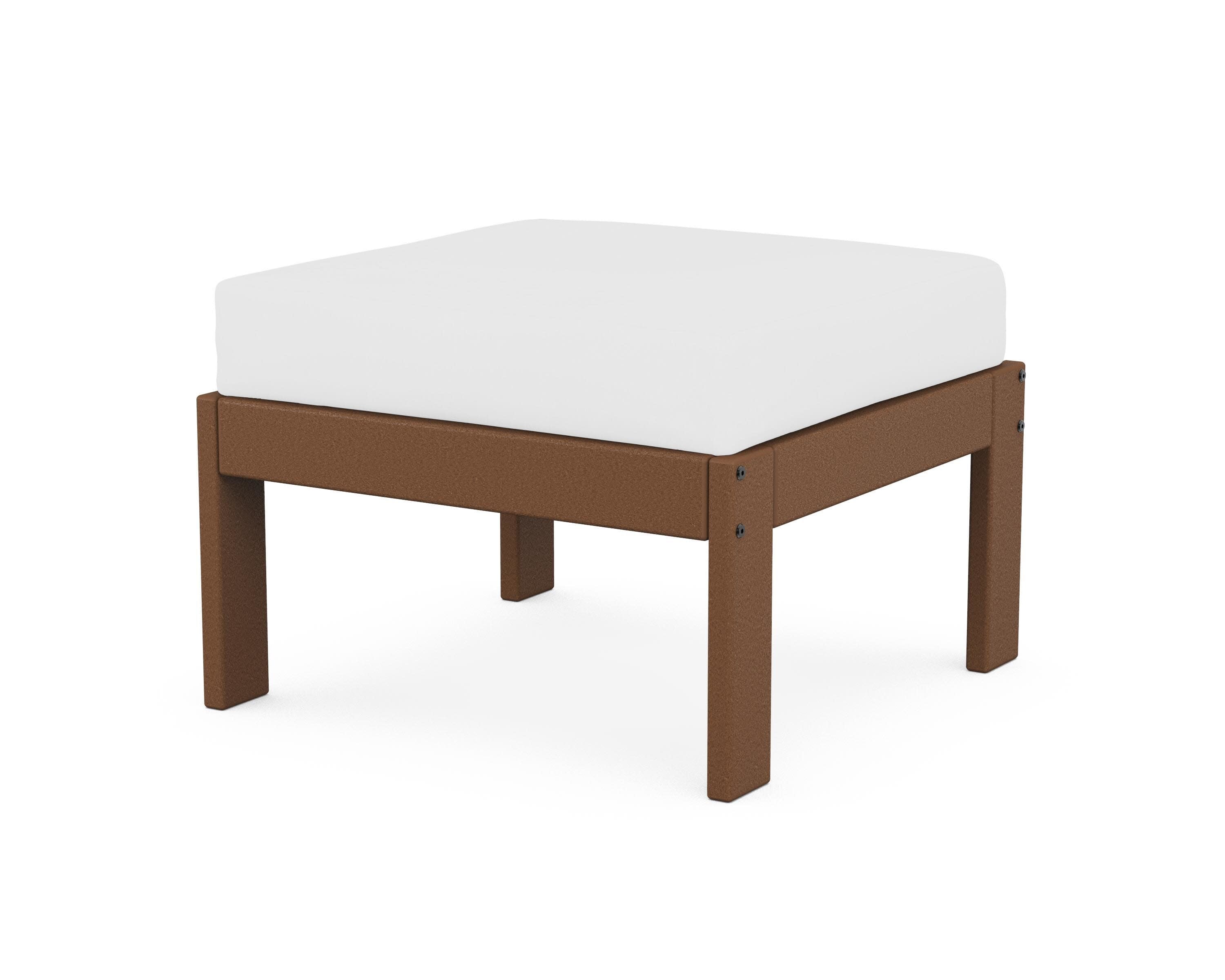 Vineyard Modular Ottoman in Teak / Natural