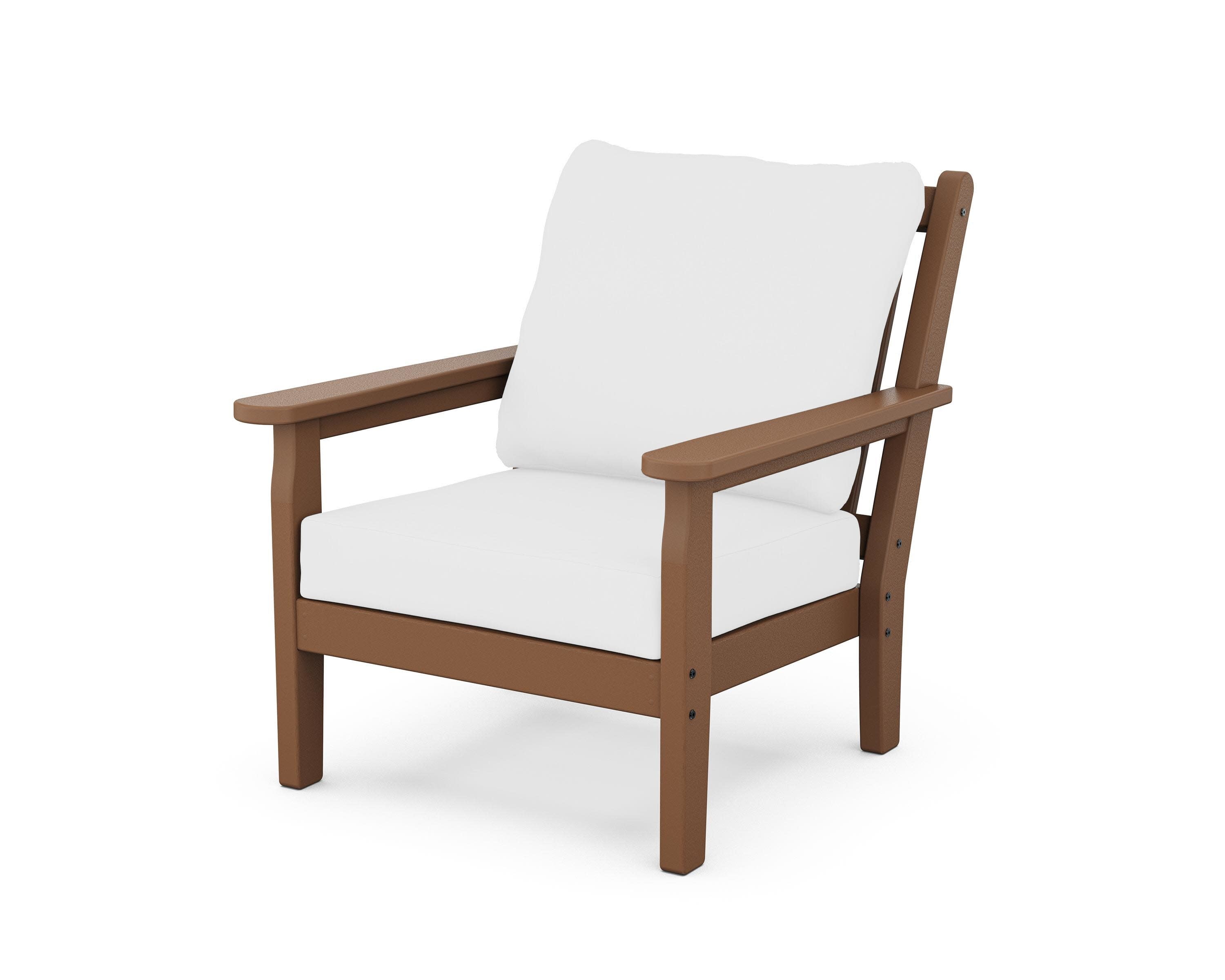 Chippendale Deep Seating Chair in Teak / Natural
