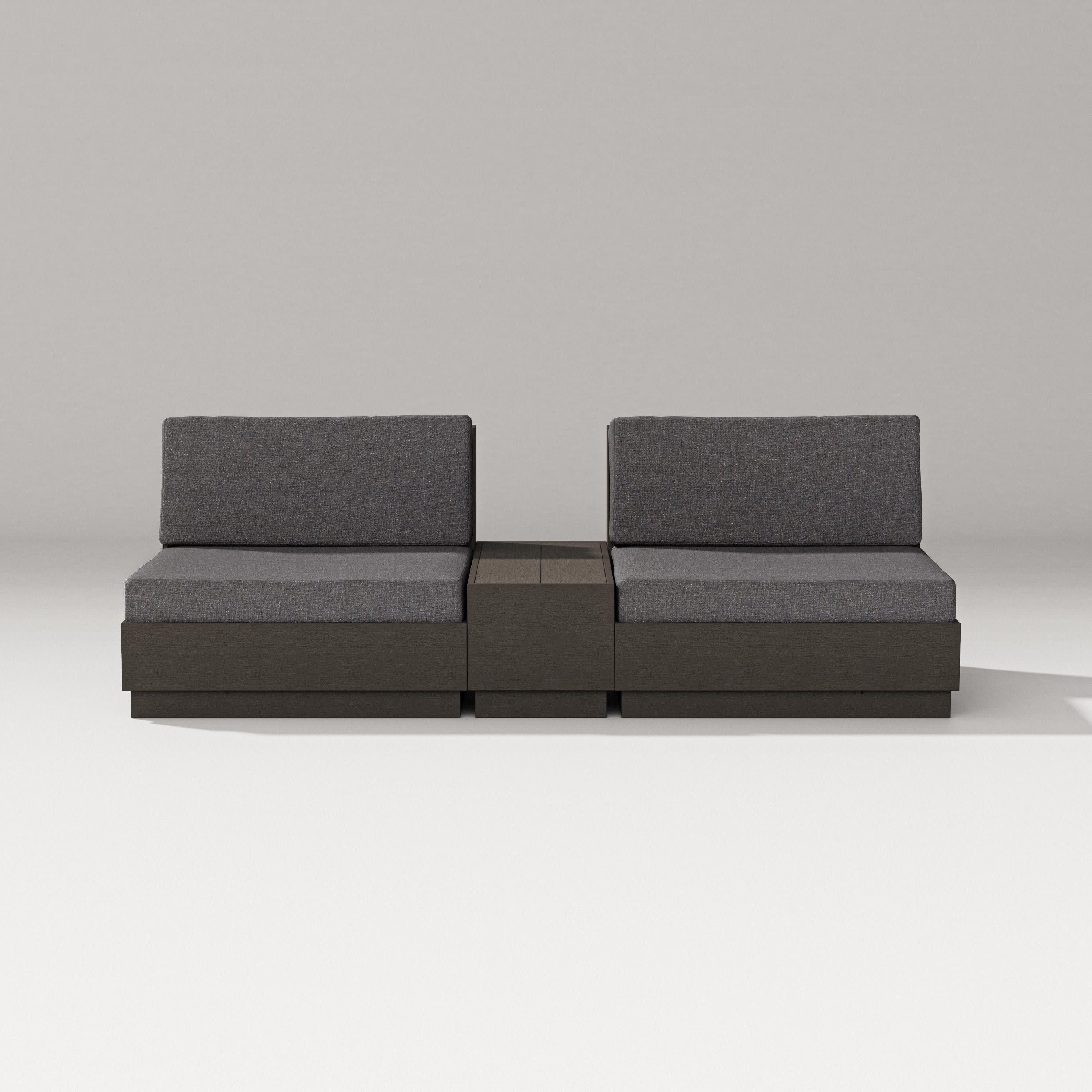Elevate Lounge Chair Set in Vintage Coffee / Ash Charcoal