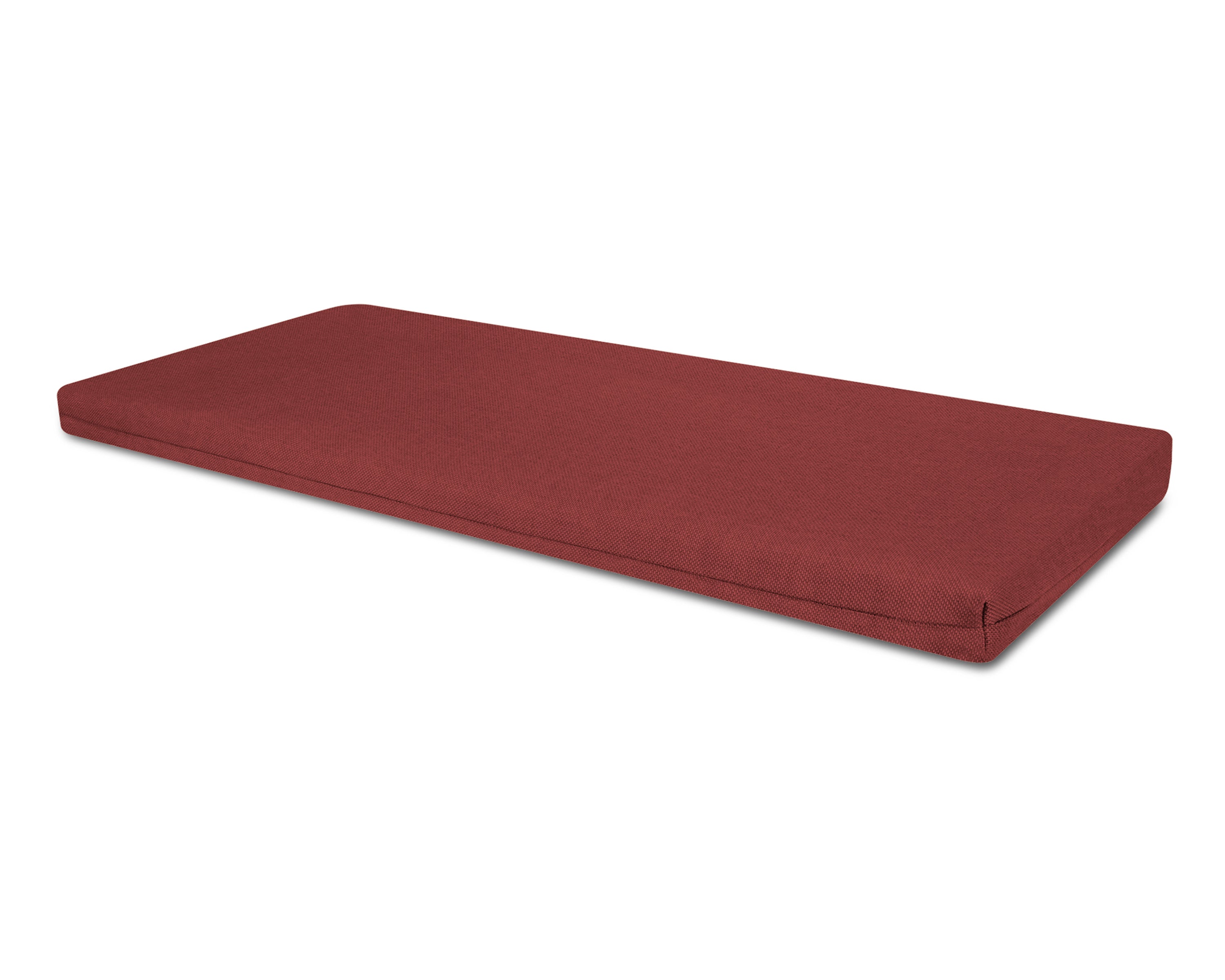 Bench Seat Cushion - 17.5"D x 57.5"W x 2.5"H in Essential Garnet
