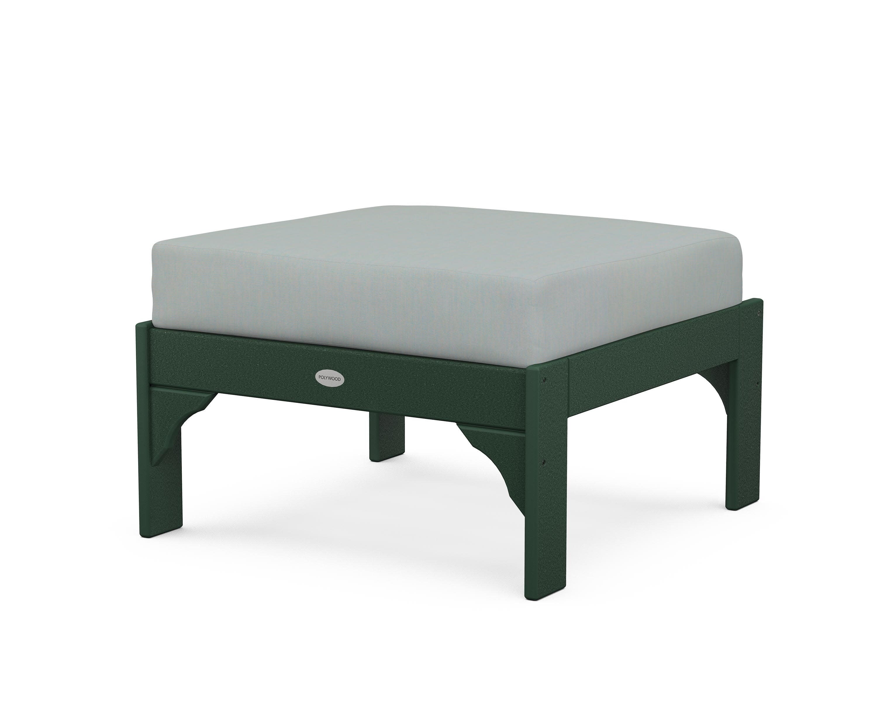 Vineyard Deep Seating Ottoman in Green / Spa