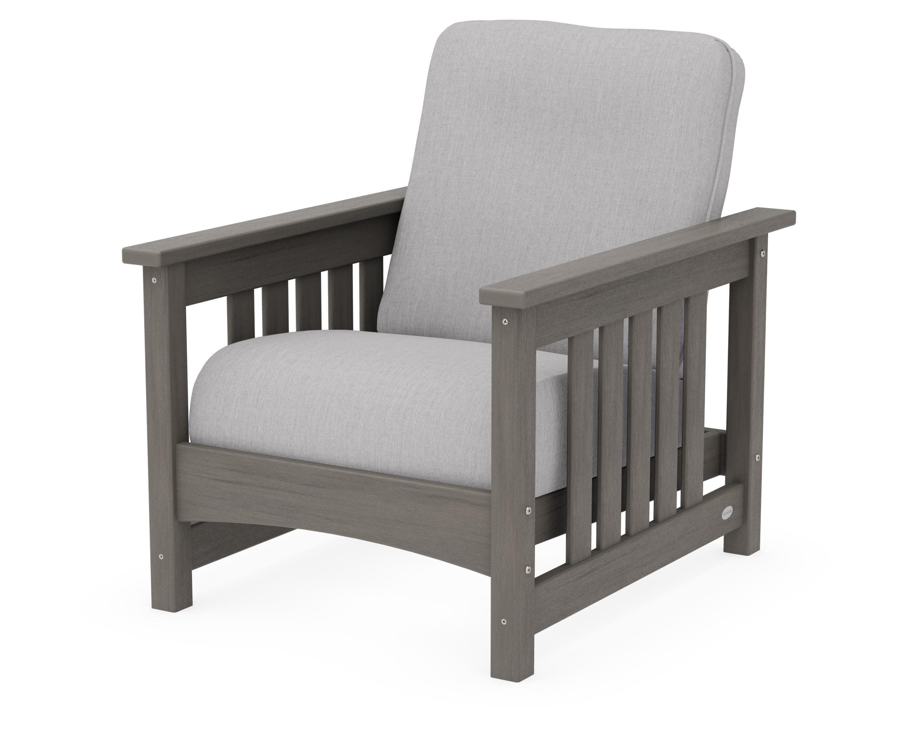Club Mission Chair in Driftwood / Granite