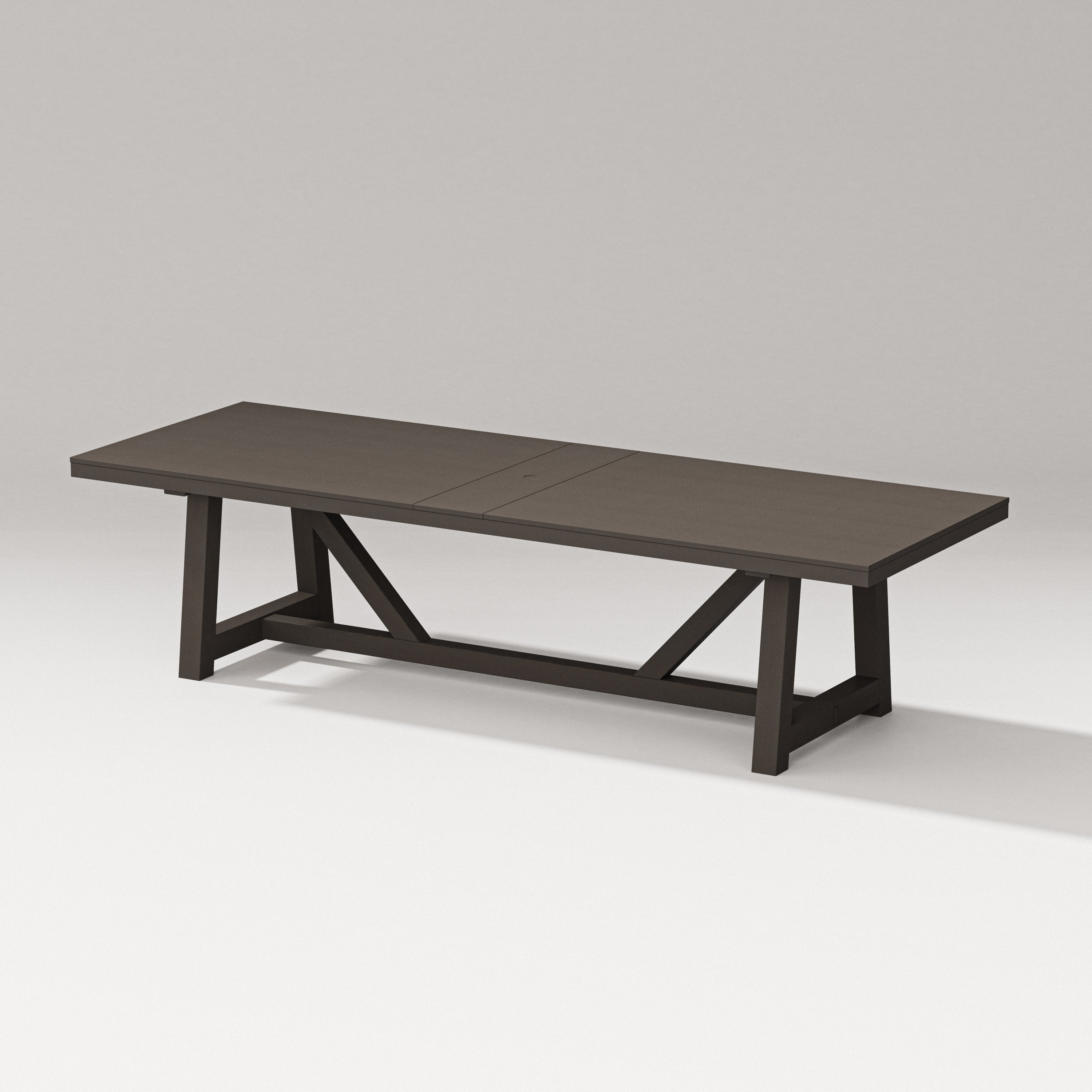 120" A-Frame Dining Table in Vintage Coffee