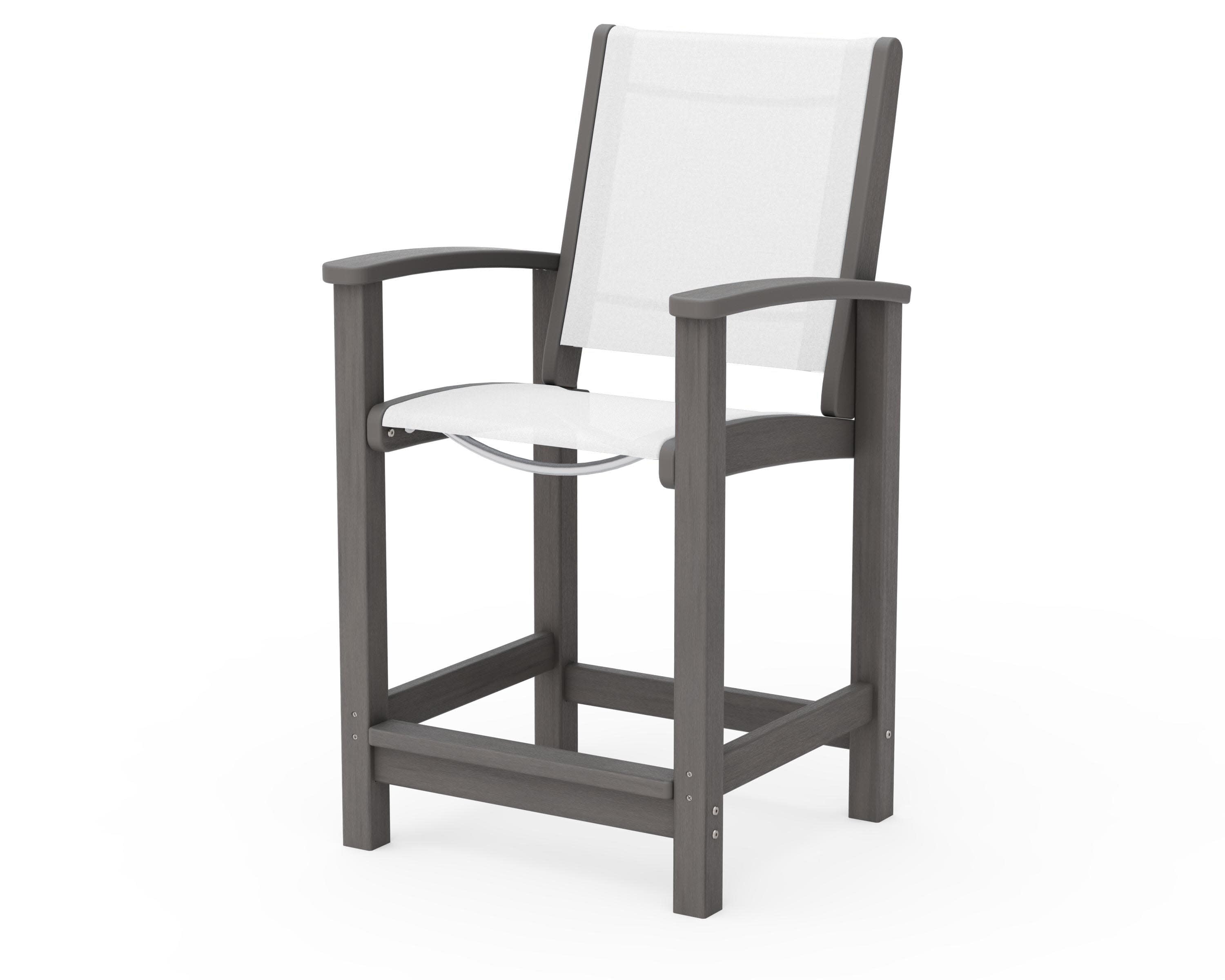 Coastal Counter Chair in Driftwood / White Sling