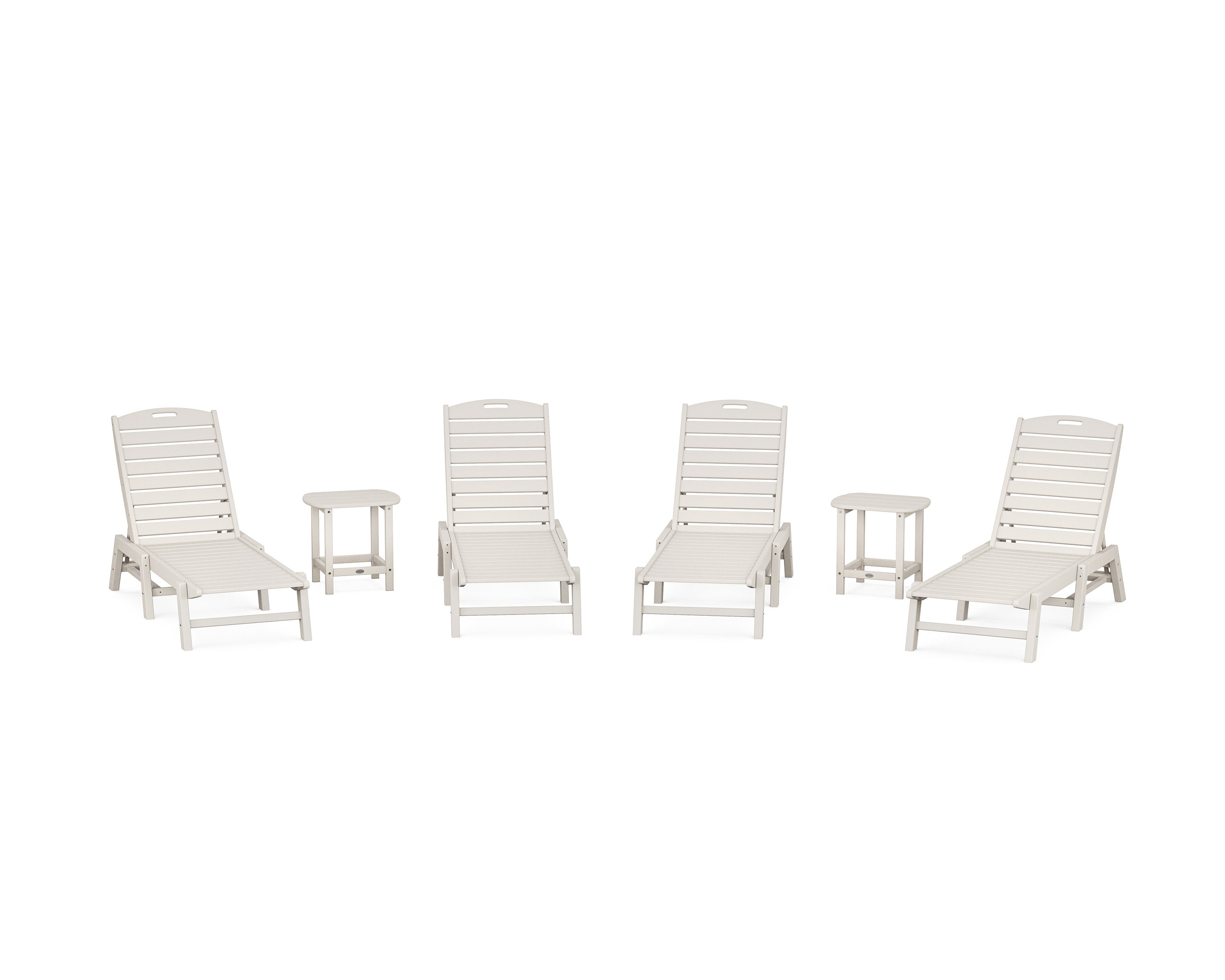 Nautical Chaise 6-Piece Set in Sand