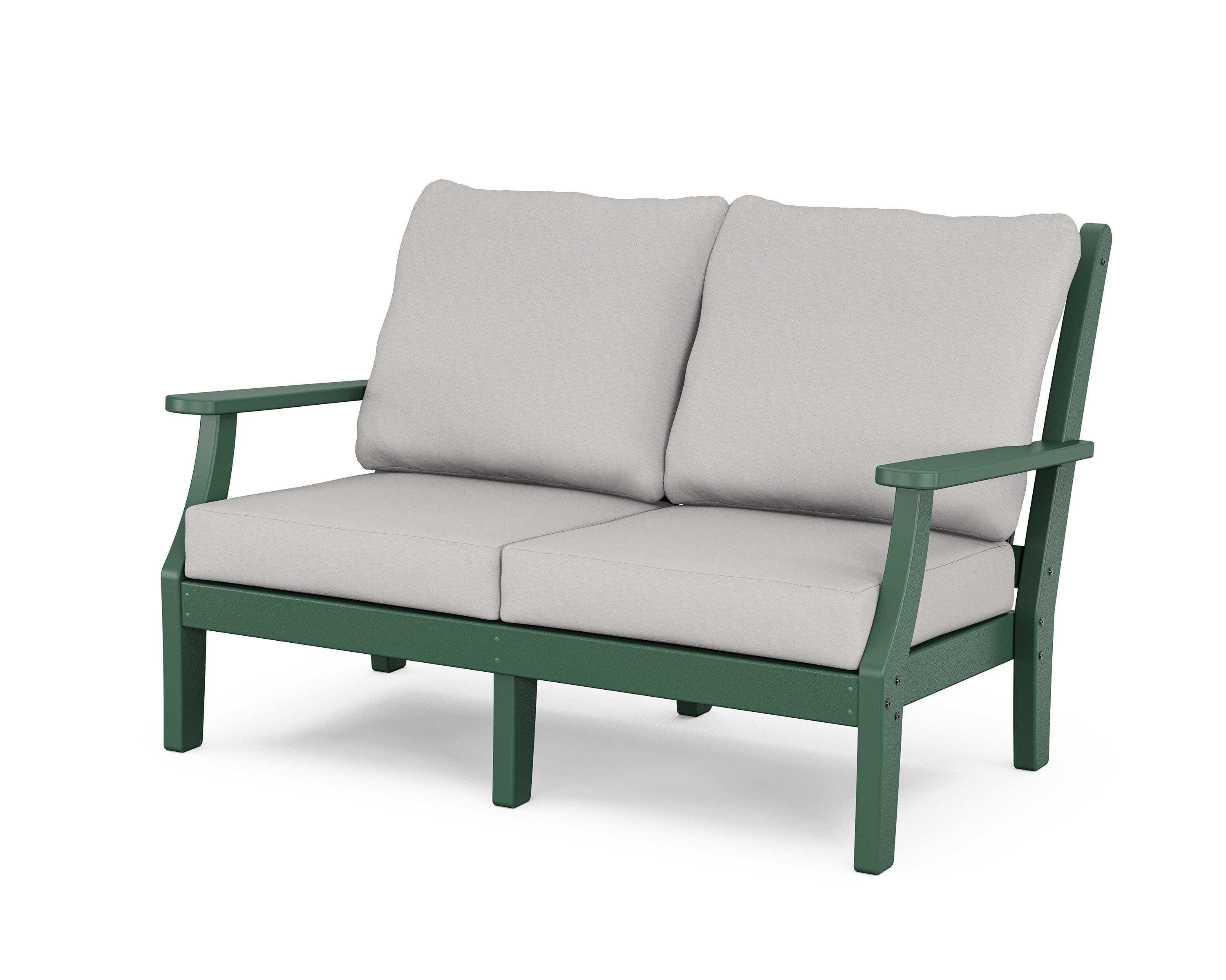 Wovendale Deep Seating Loveseat in Green / Diamond in the Rough