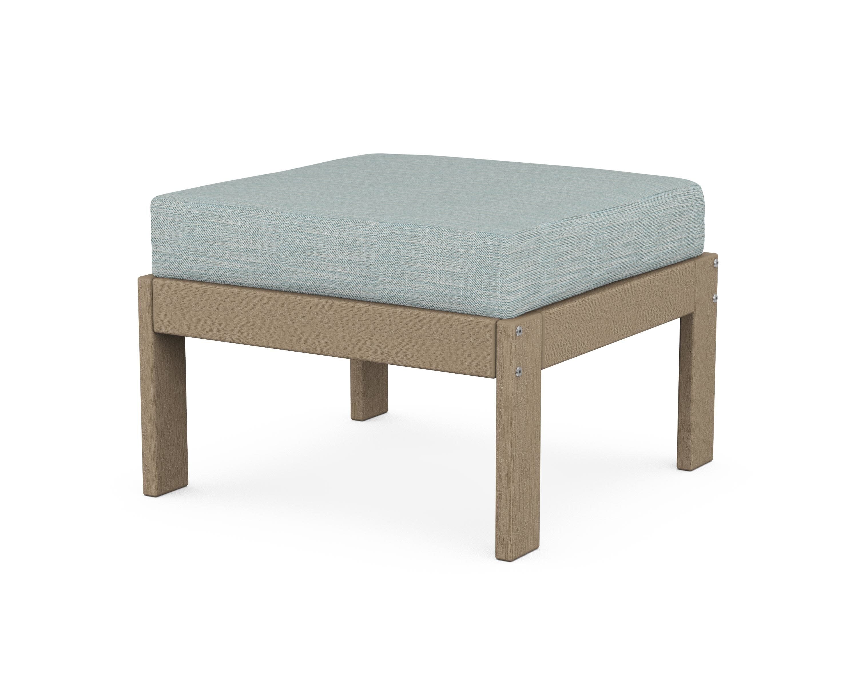 Vineyard Modular Ottoman in Vintage Sahara / Soothe Mist