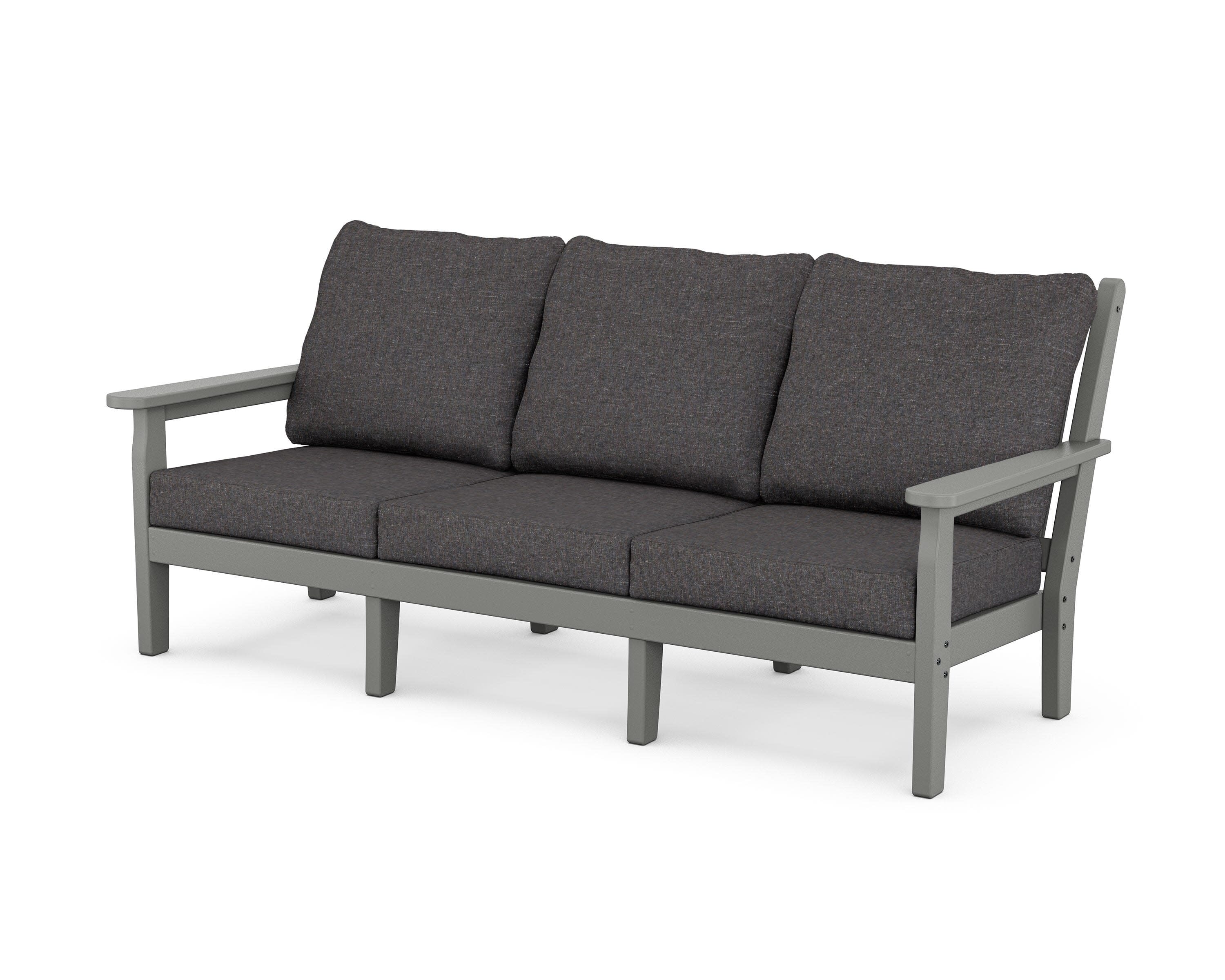 Chippendale Deep Seating Sofa in Slate Grey / Ash Charcoal