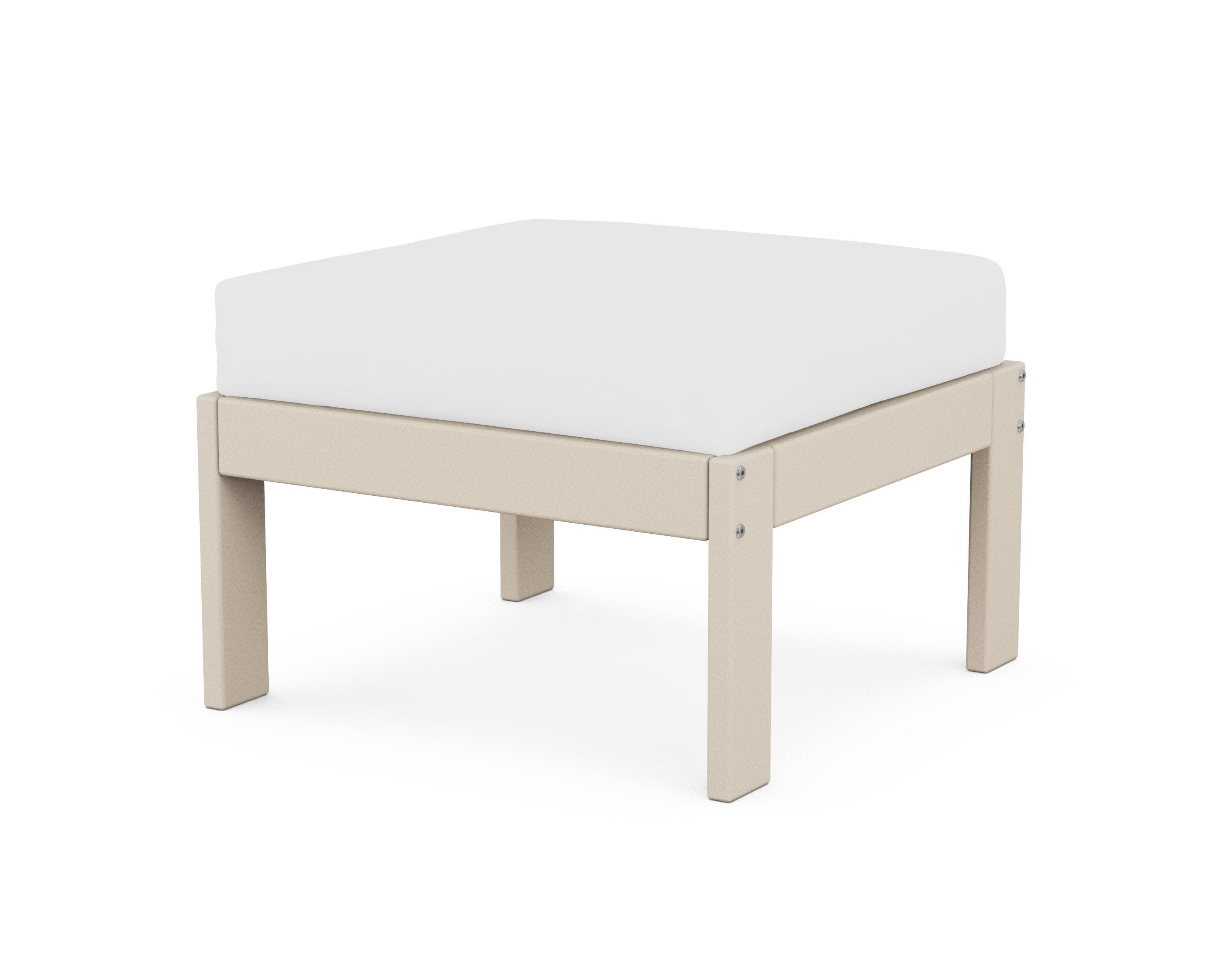 Vineyard Modular Ottoman in Sand / Natural