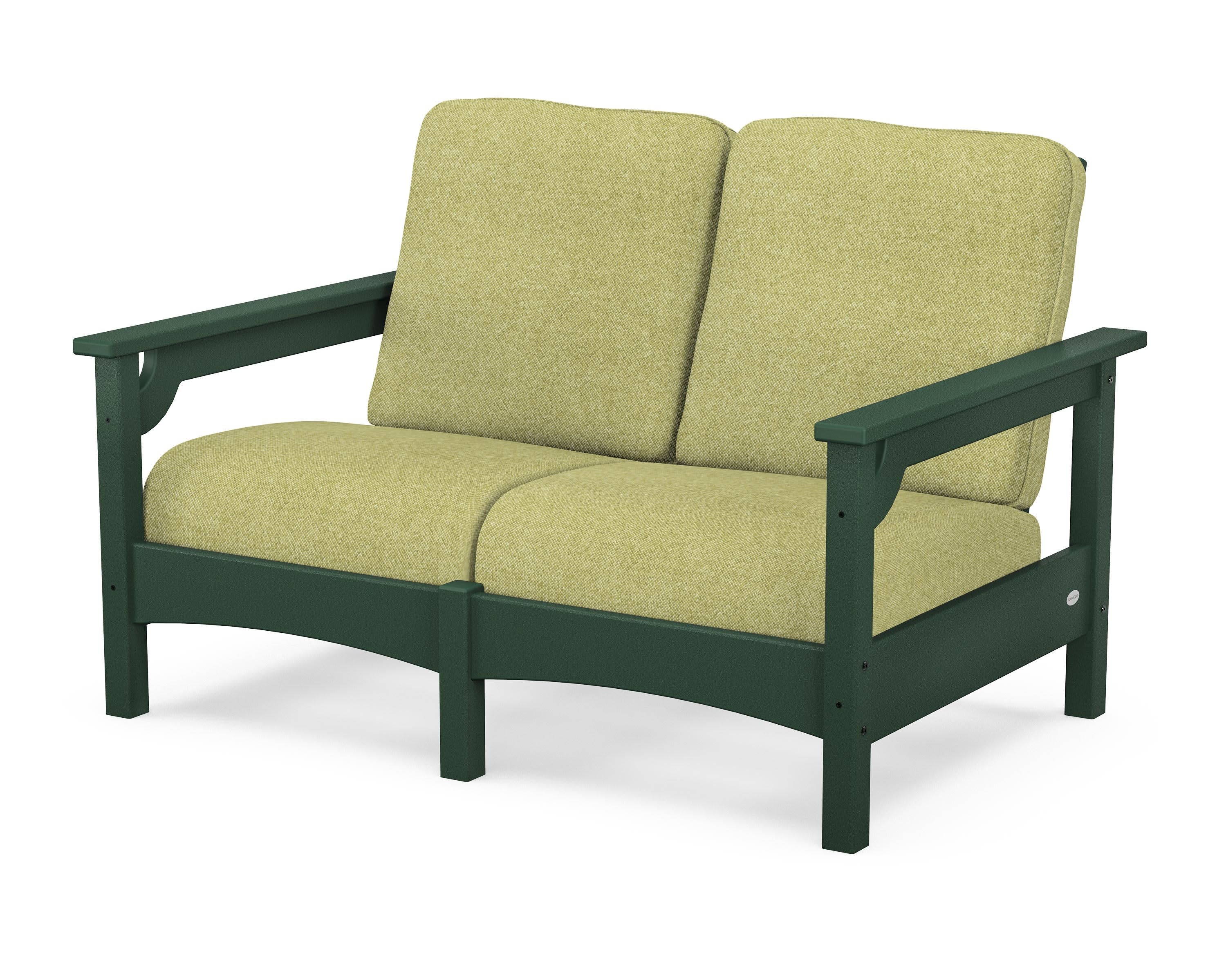 Club Loveseat in Green / Chartreuse Boucle