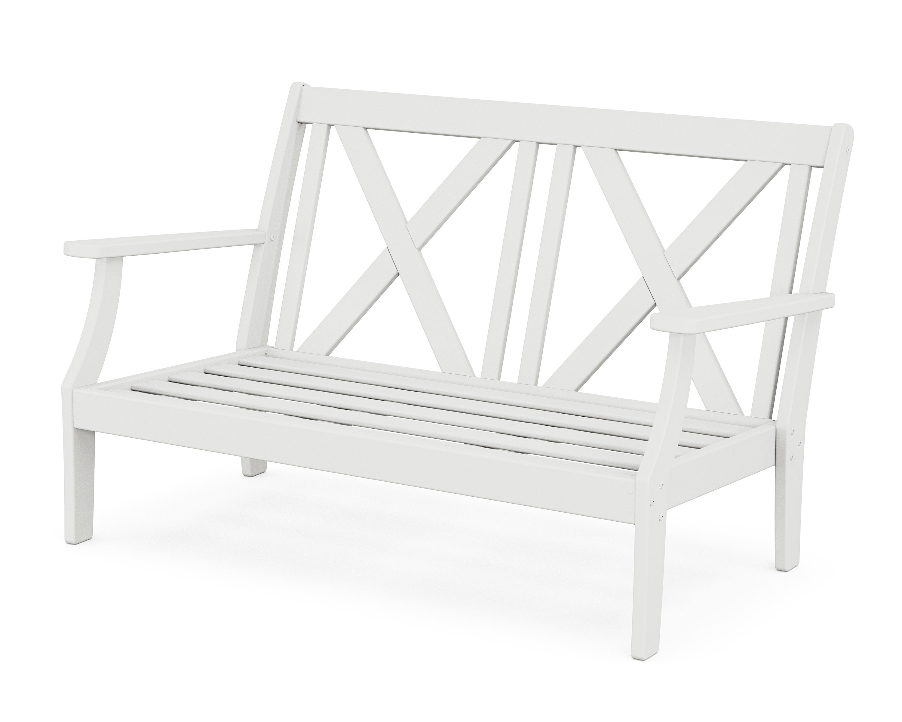 Braxton Deep Seating Loveseat Frame in White