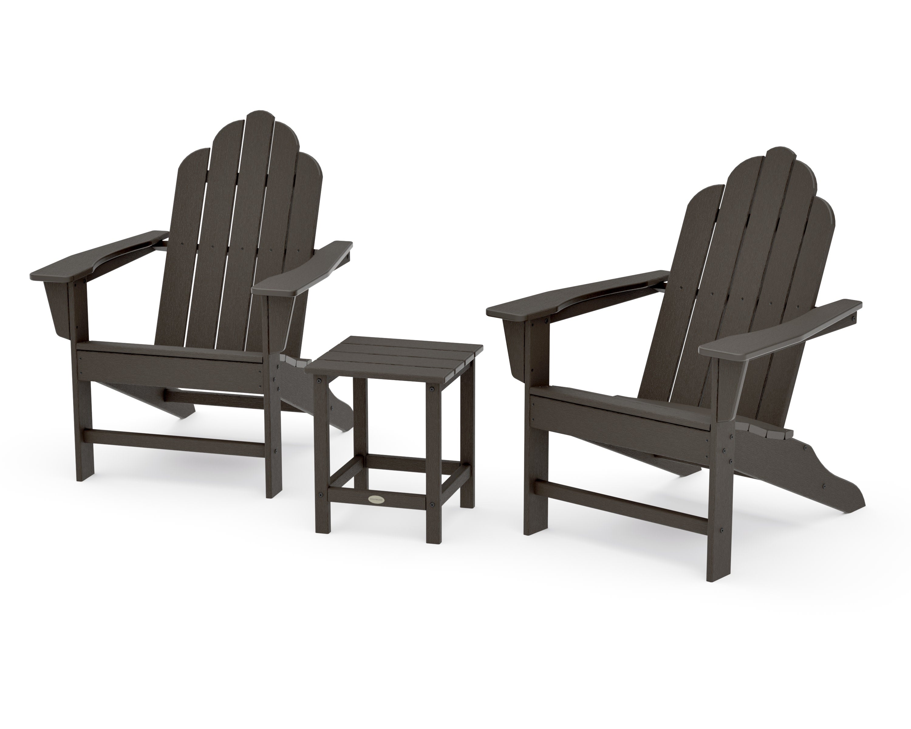 Long Island Adirondack 3-Piece Set in Vintage Coffee