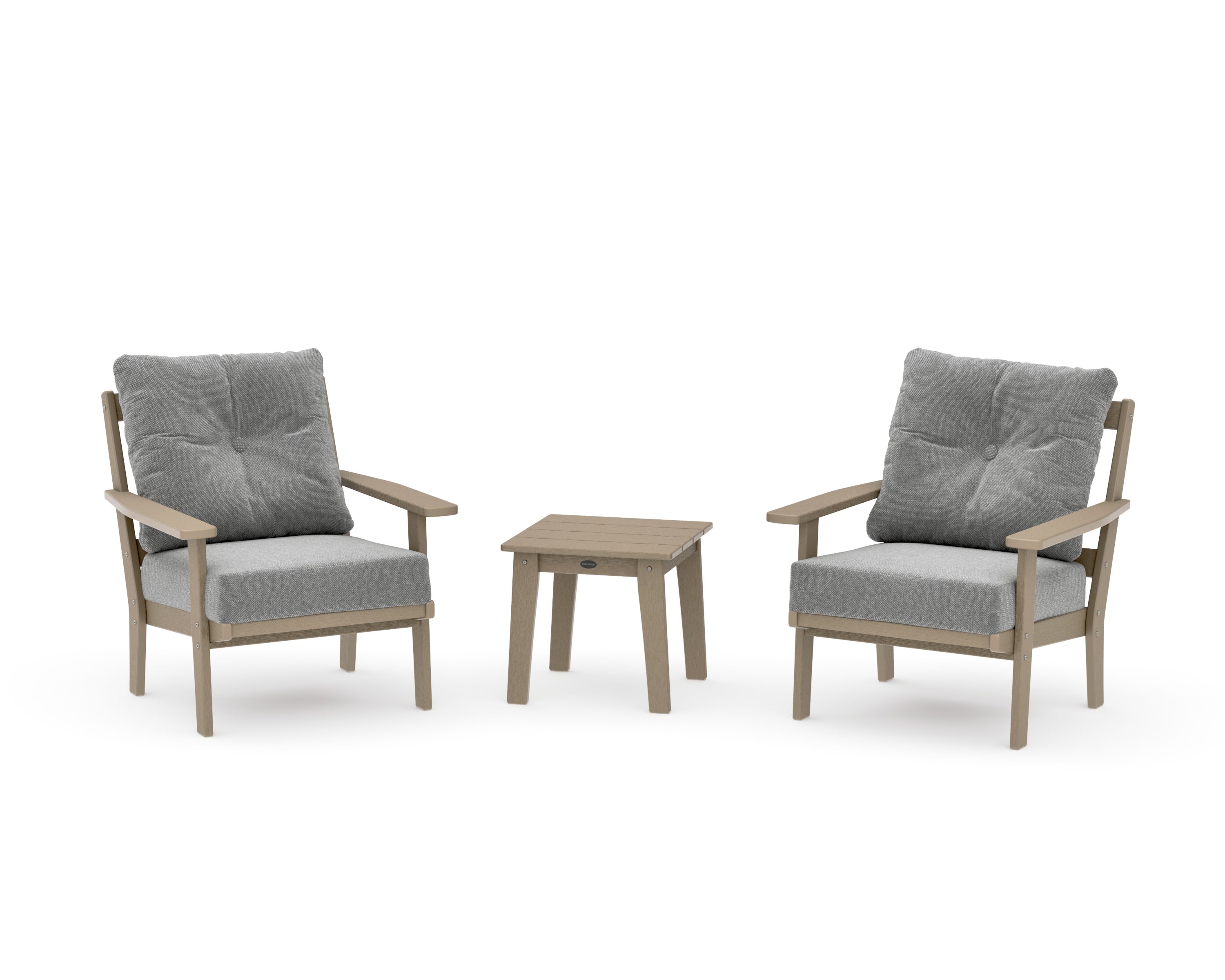 Oxford 3-Piece Deep Seating Set in Vintage Sahara / Grey Mist