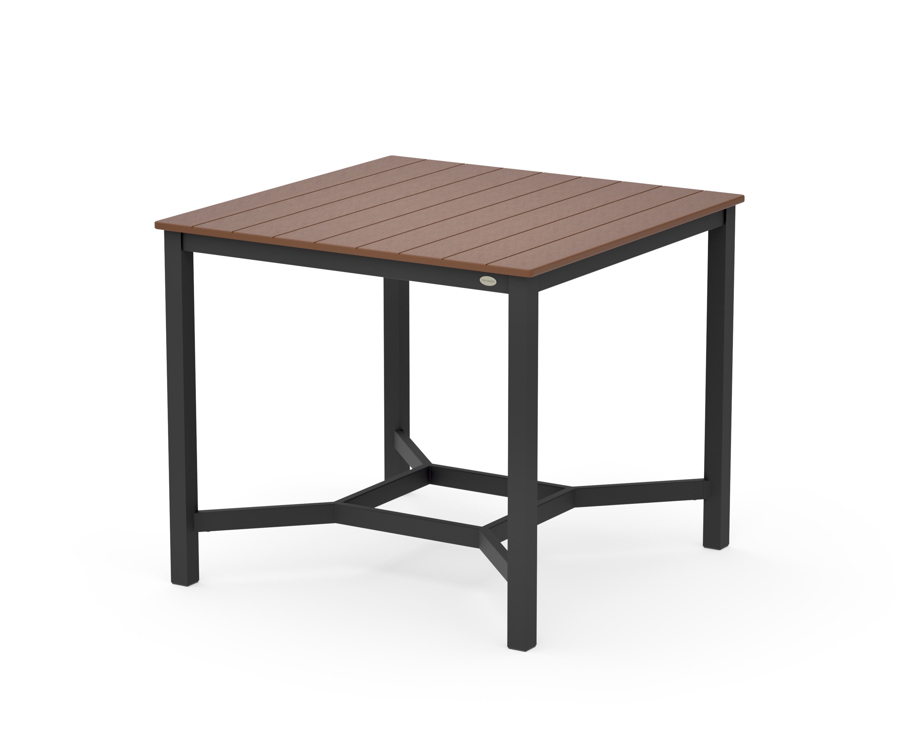 Main Street 42 x 42 Counter Table in Black / Teak