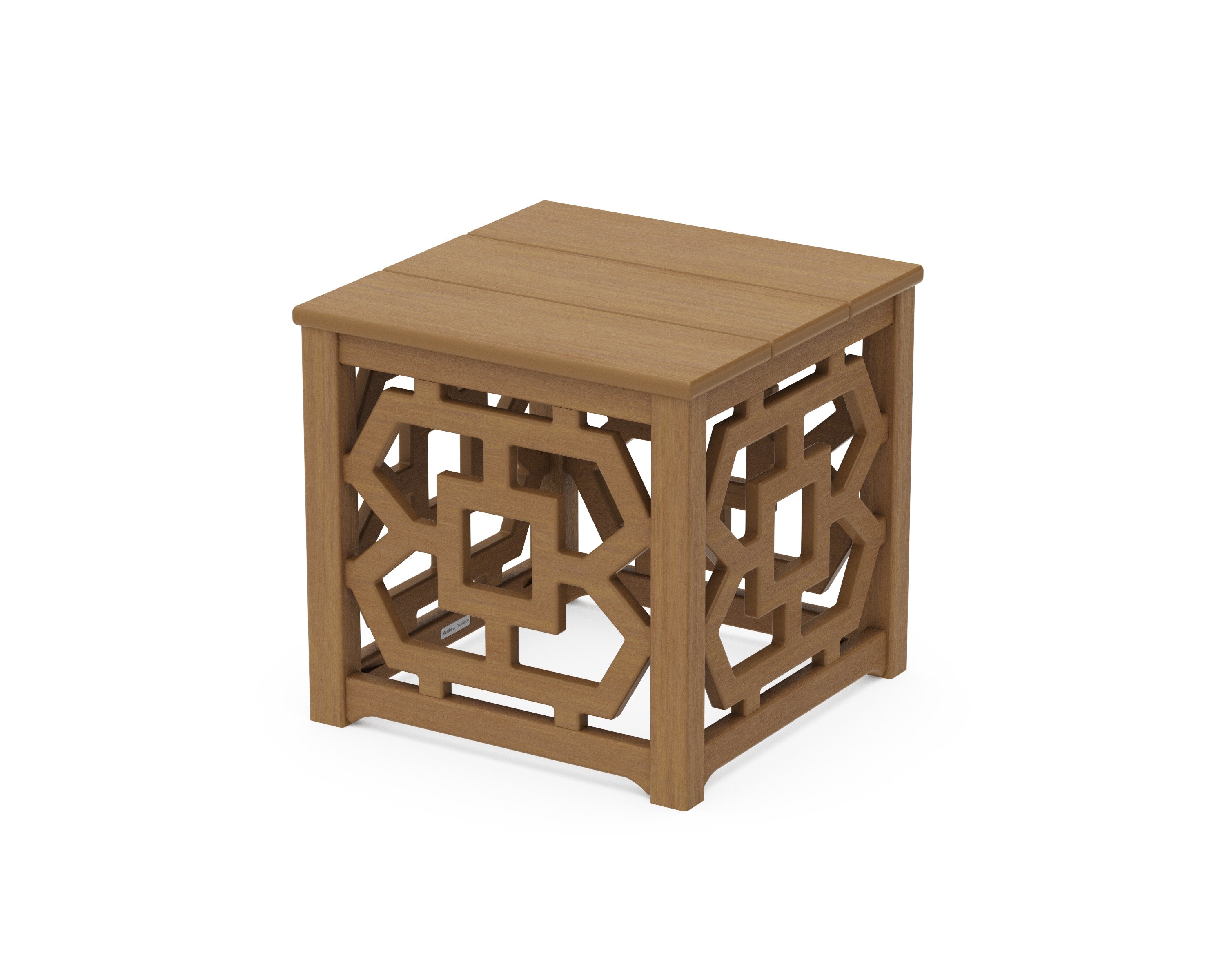 Chinoiserie Accent Table in Natural