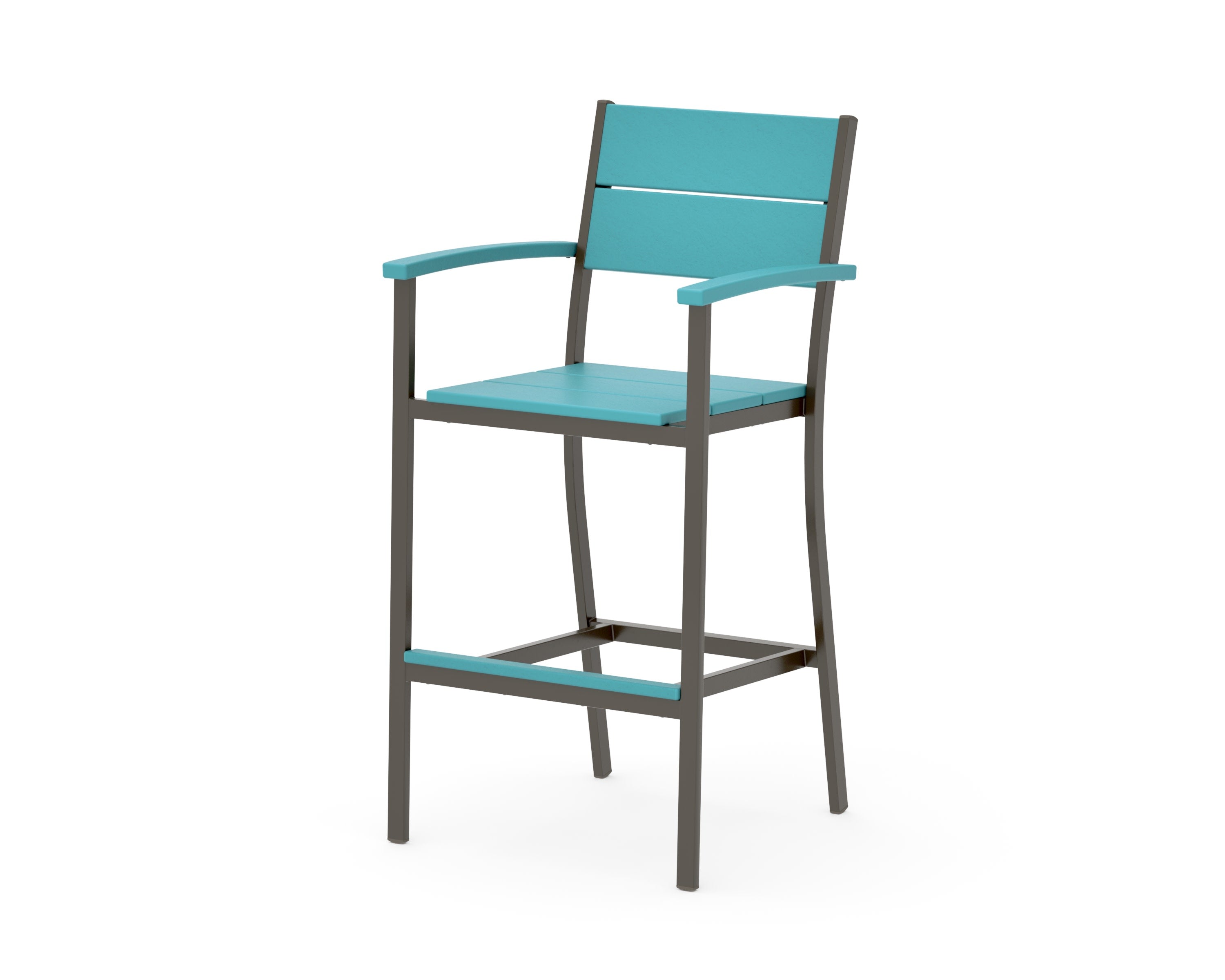 Main Street Bar Arm Chair in Bronze / Aruba