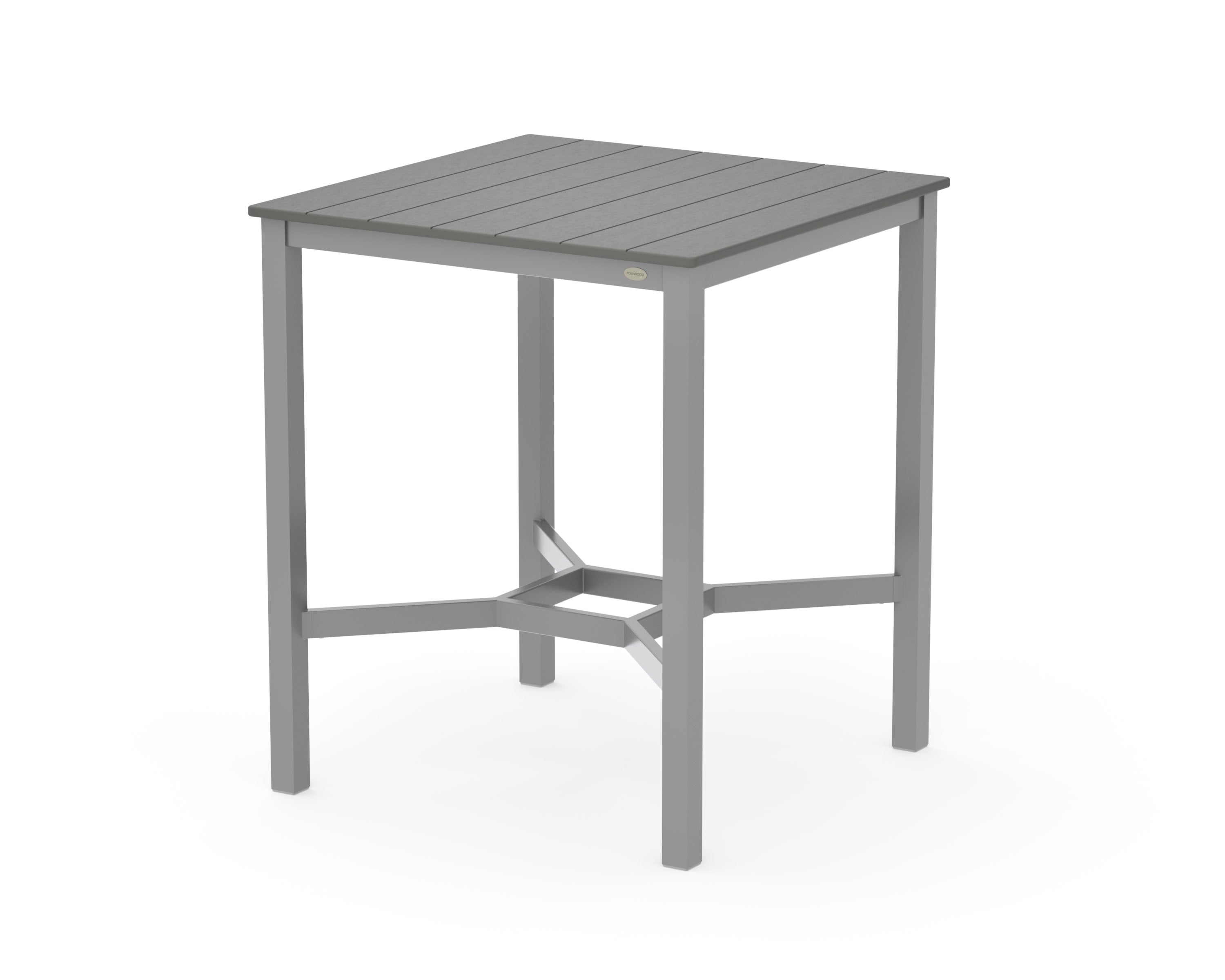 Main Street 36 x 36 Bar Table in Sand / Slate Grey