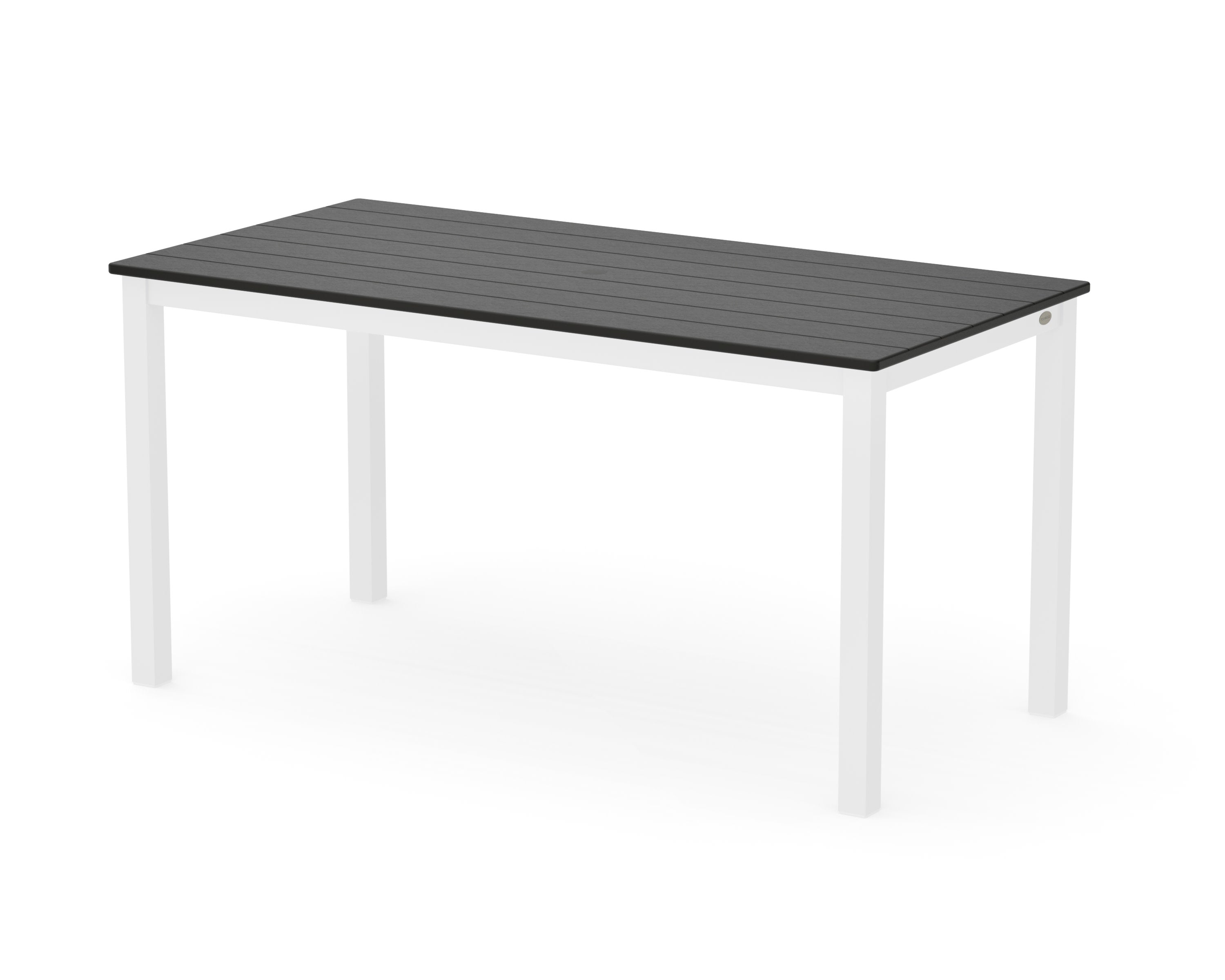 Main Street 30 x 60 Dining Table in White / Black