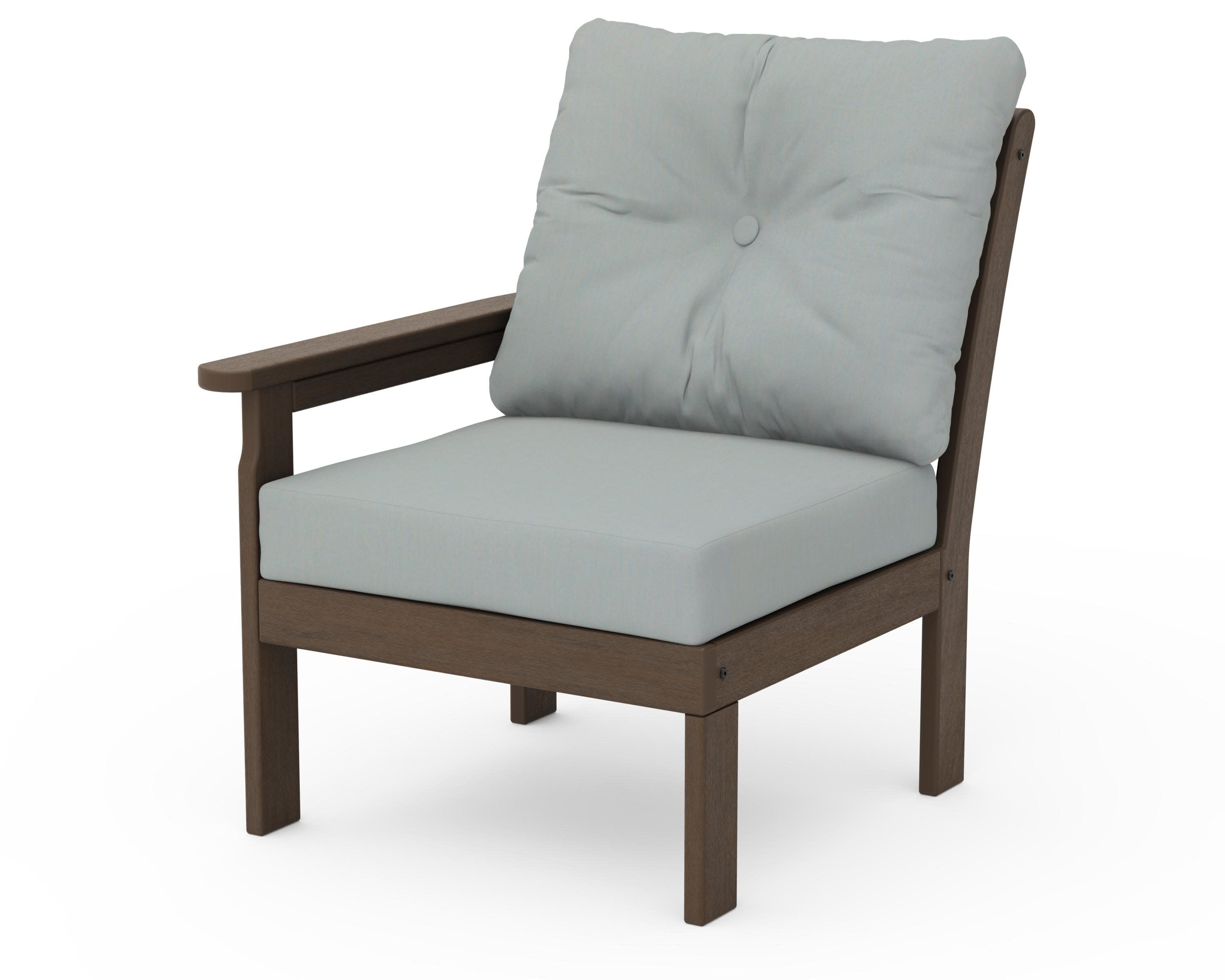 Vineyard Modular Left Arm Chair in Kona / Spa