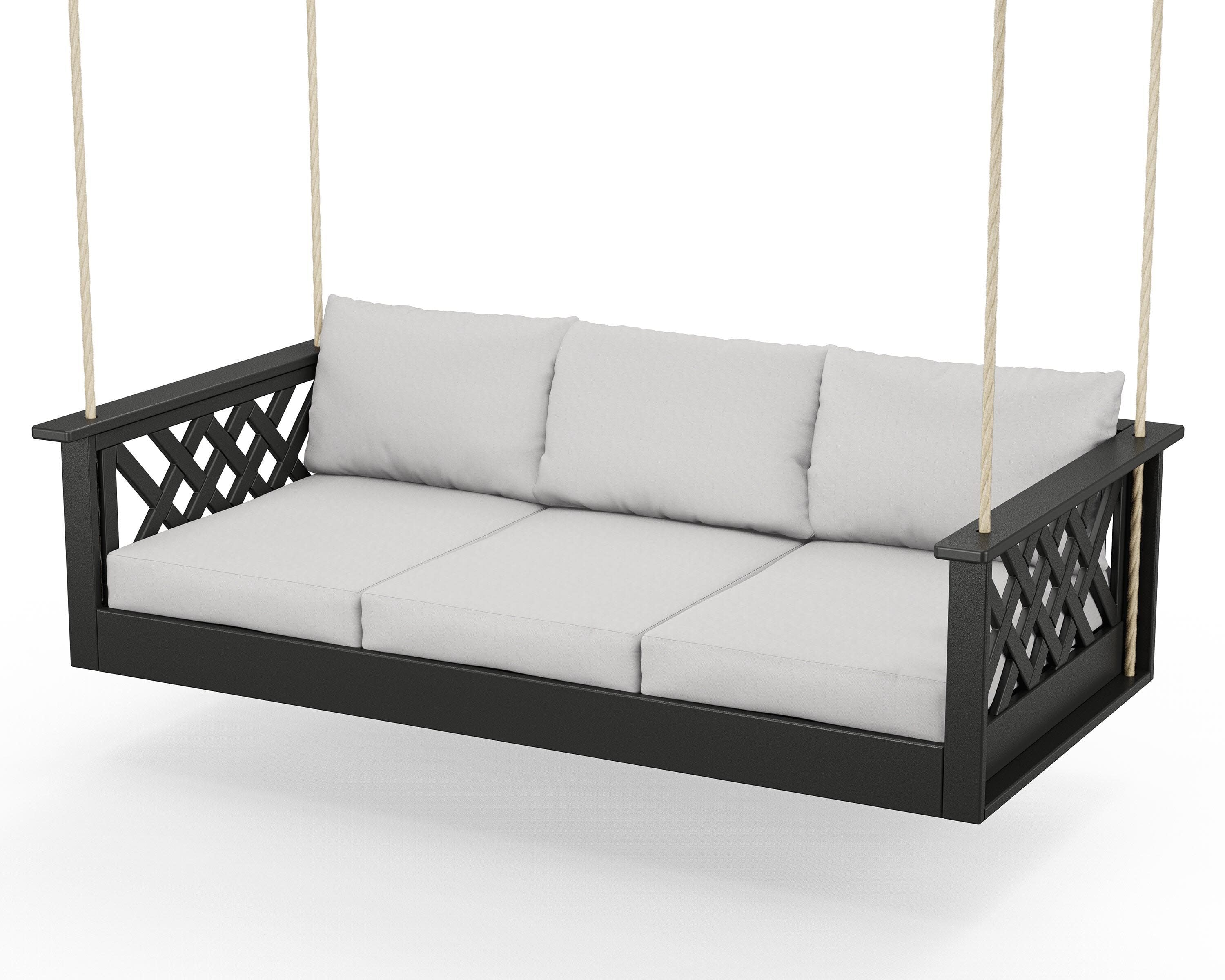 Wovendale Daybed Swing in Black / Diamond in the Rough