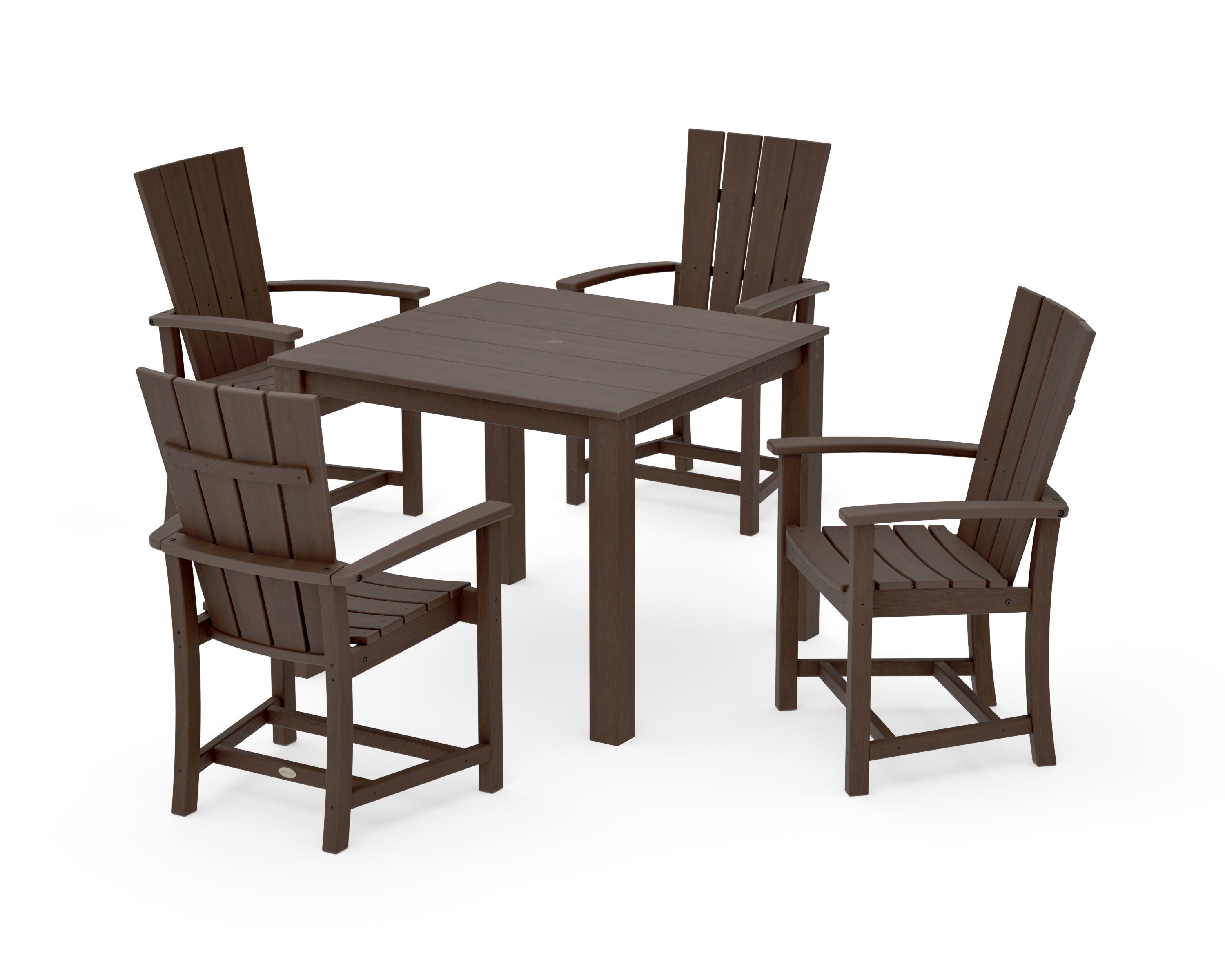 Quattro 5-Piece Parsons Dining Set in Kona