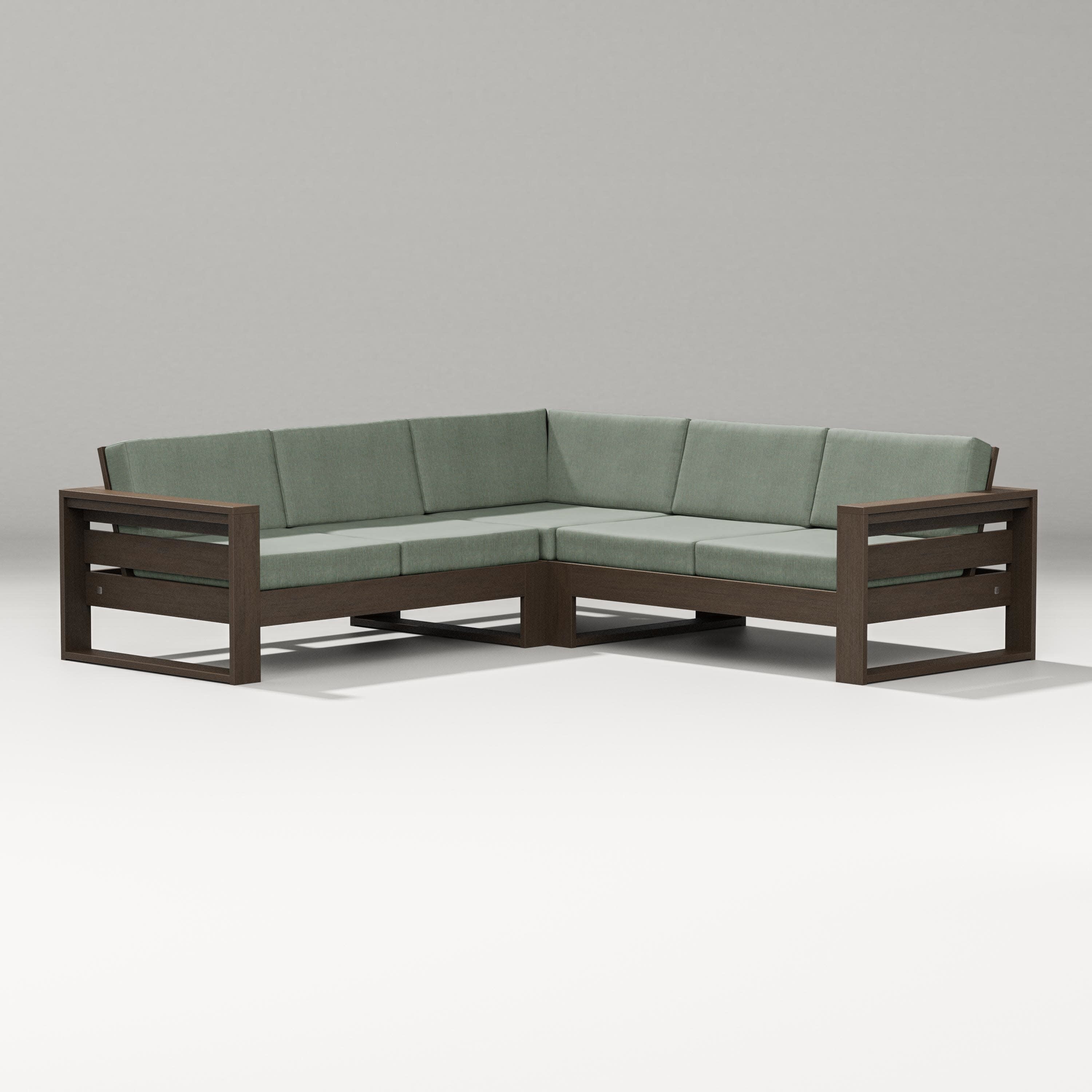 Latitude Corner Sectional in Kona / Cast Sage