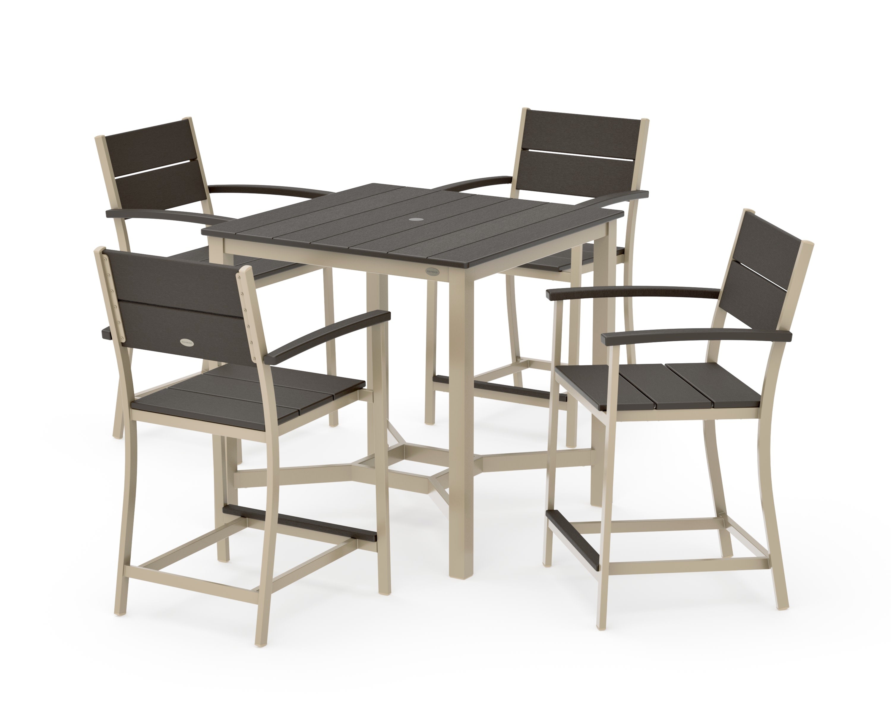 Main Street 5-Piece Counter Set in Sand / Vintage Coffee