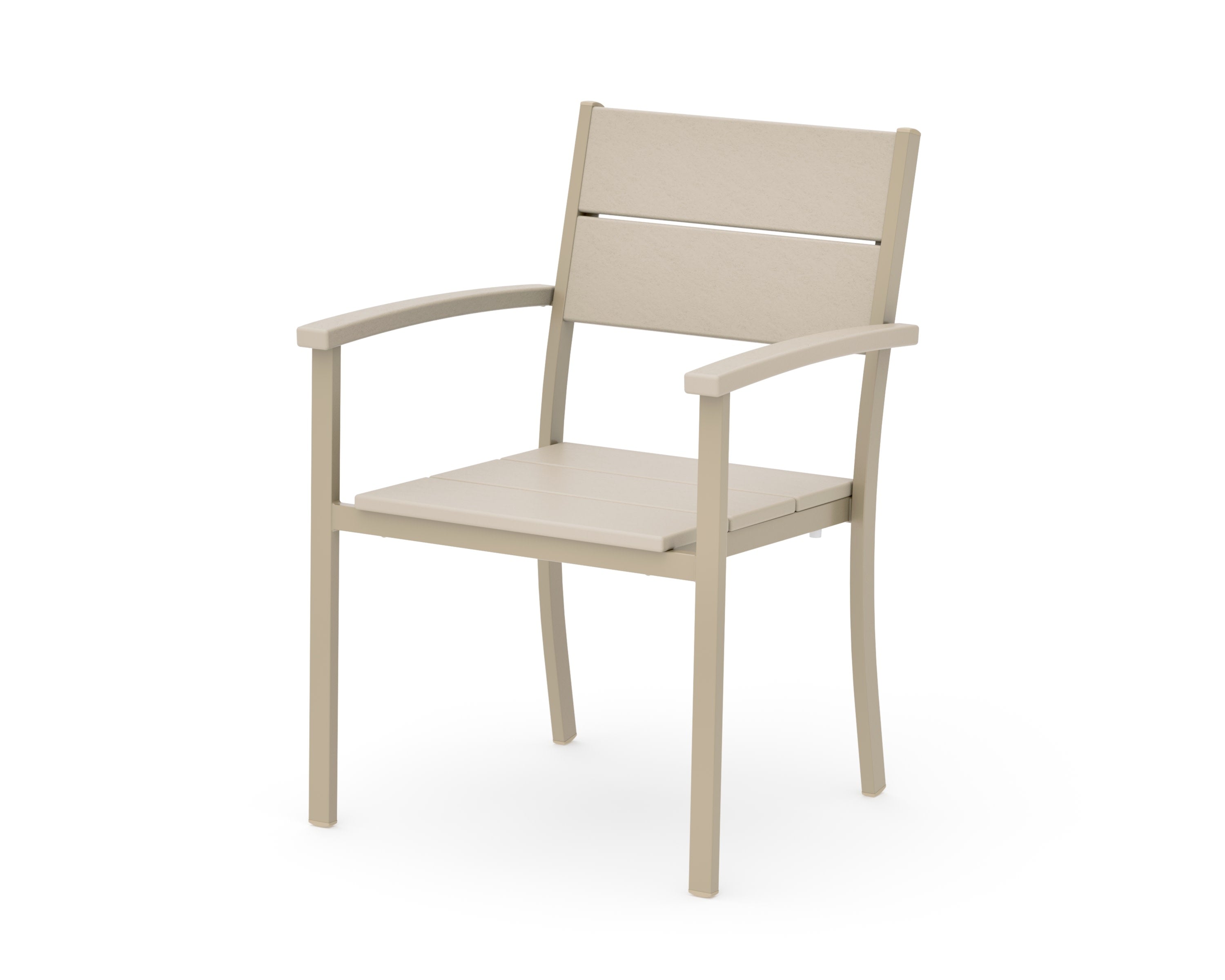 Main Street Stacking Dining Arm Chair in Sand / Sand