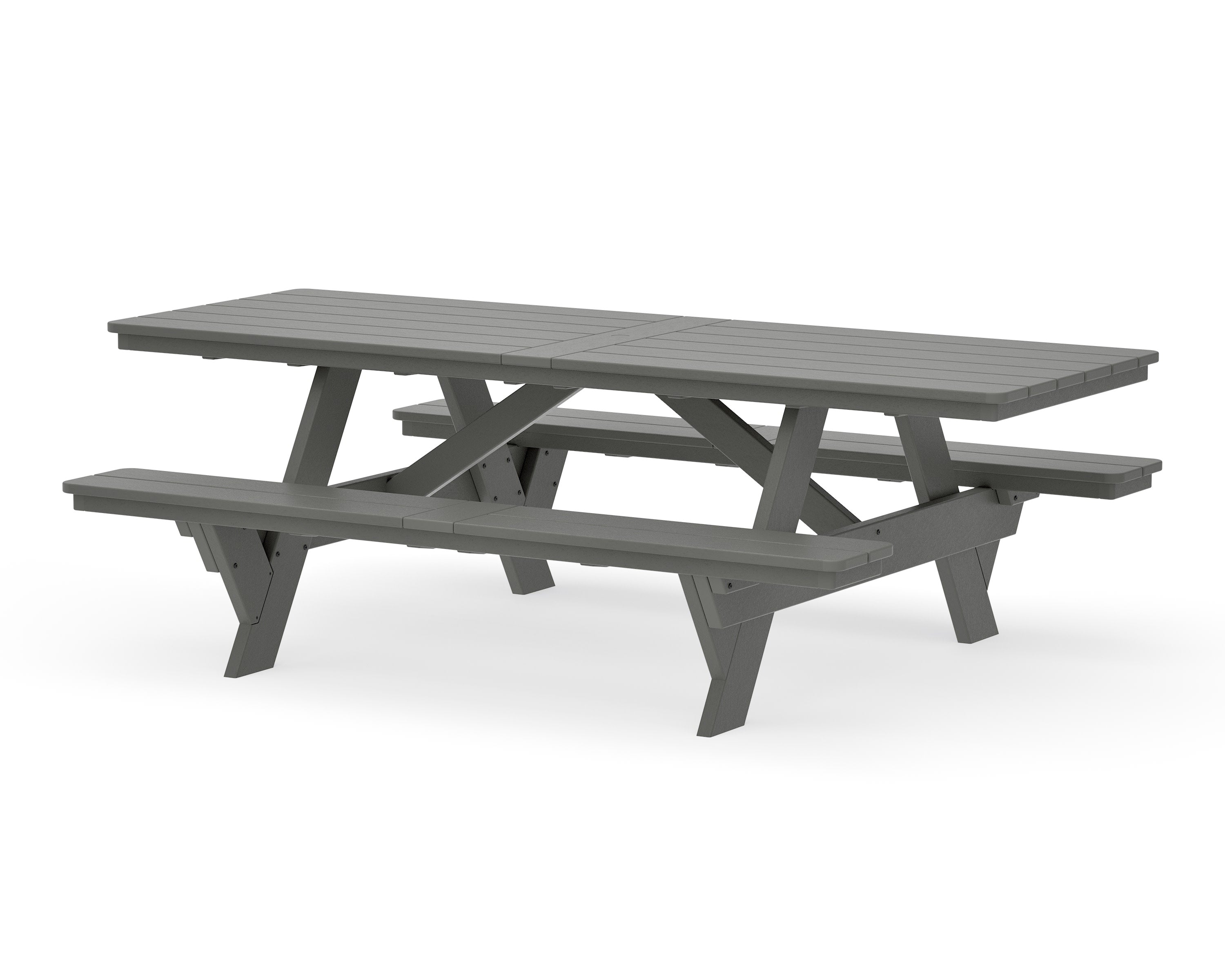 Rockford 98 ADA Picnic Table in Slate Grey