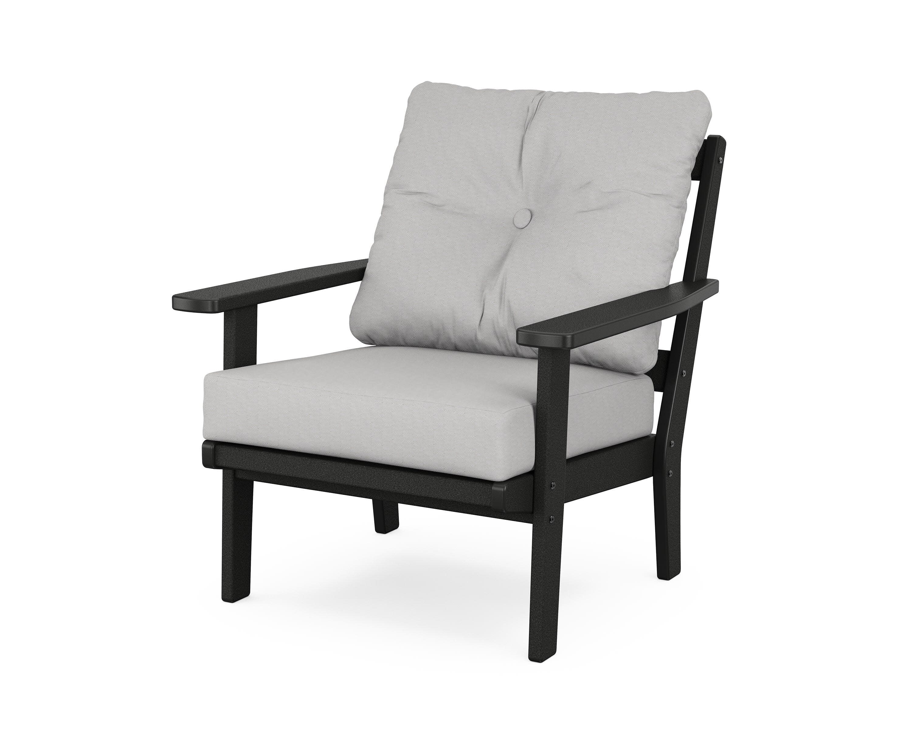 Prairie Deep Seating Chair in Black / Diamond in the Rough