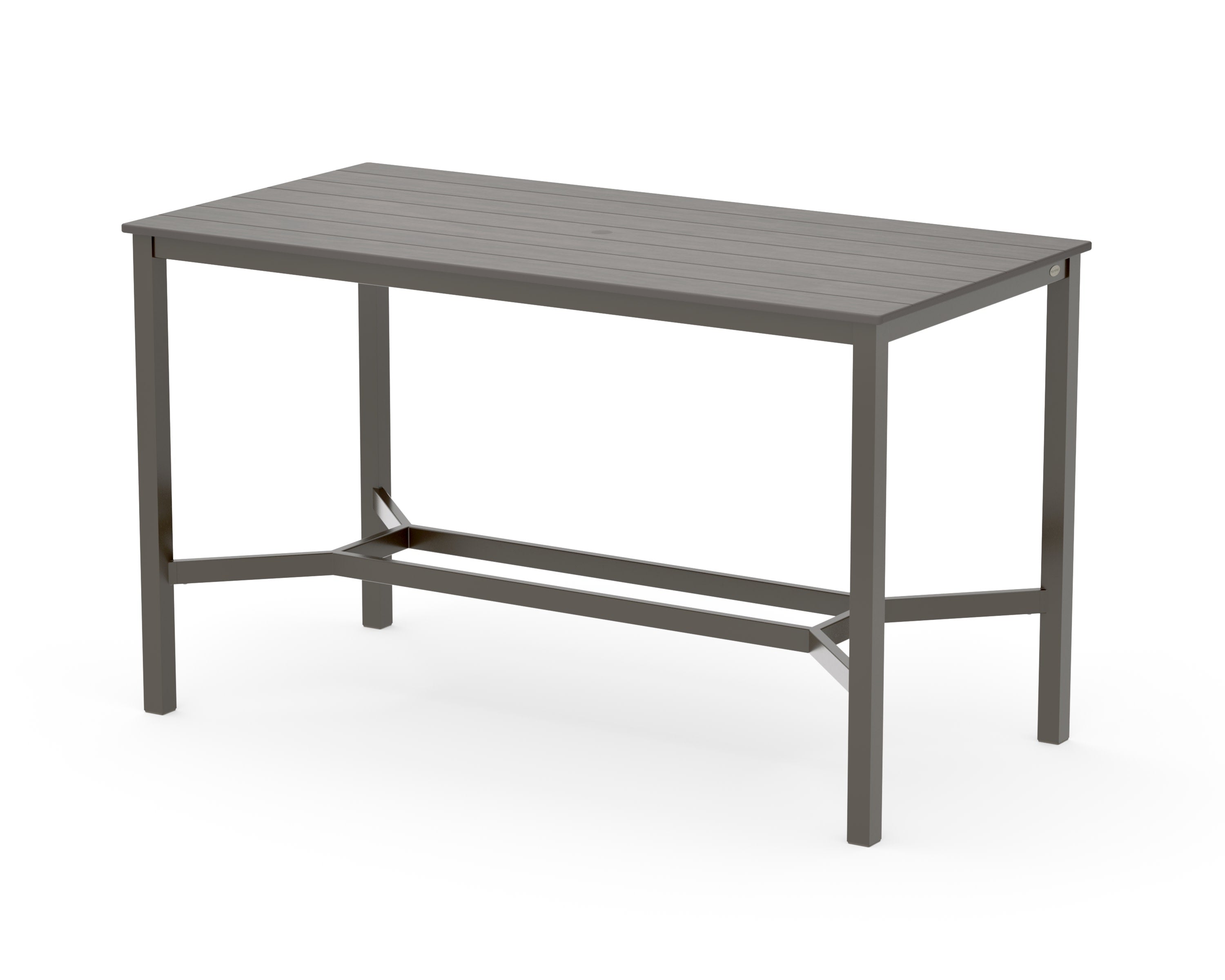 Main Street 36 x 72 Bar Table in Bronze / Driftwood