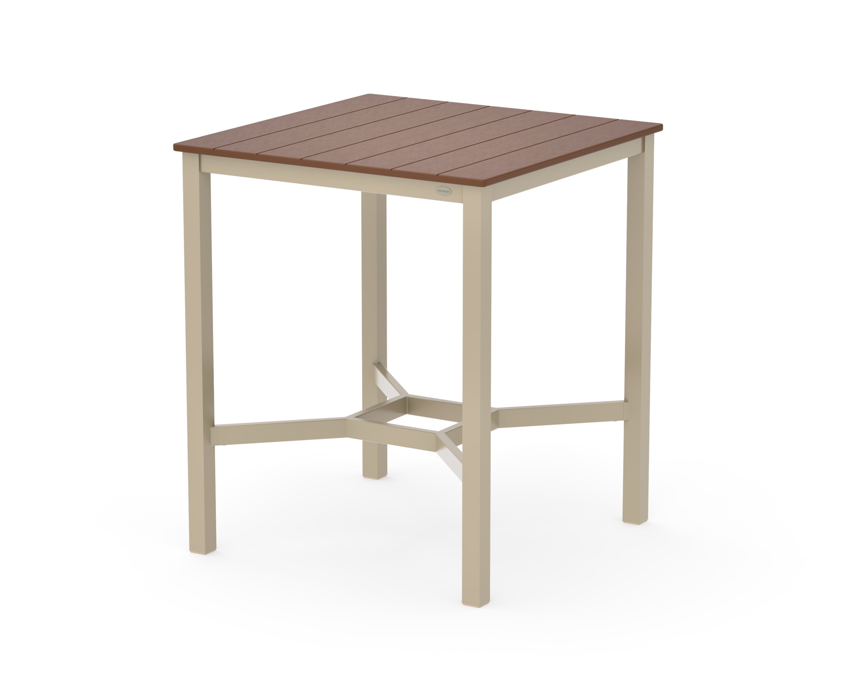 Main Street 36 x 36 Bar Table in Sand / Teak