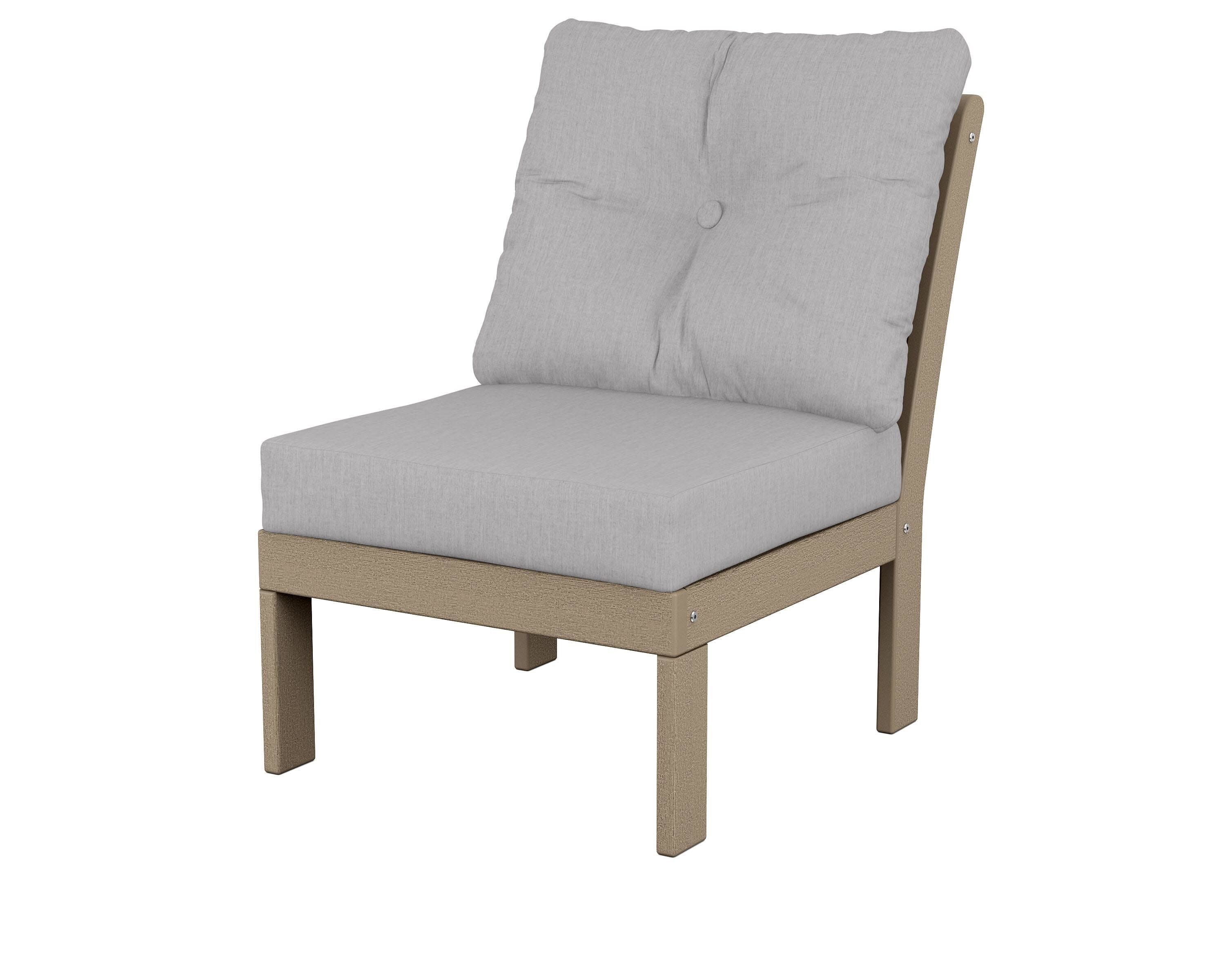 Vineyard Modular Armless Chair in Vintage Sahara / Granite