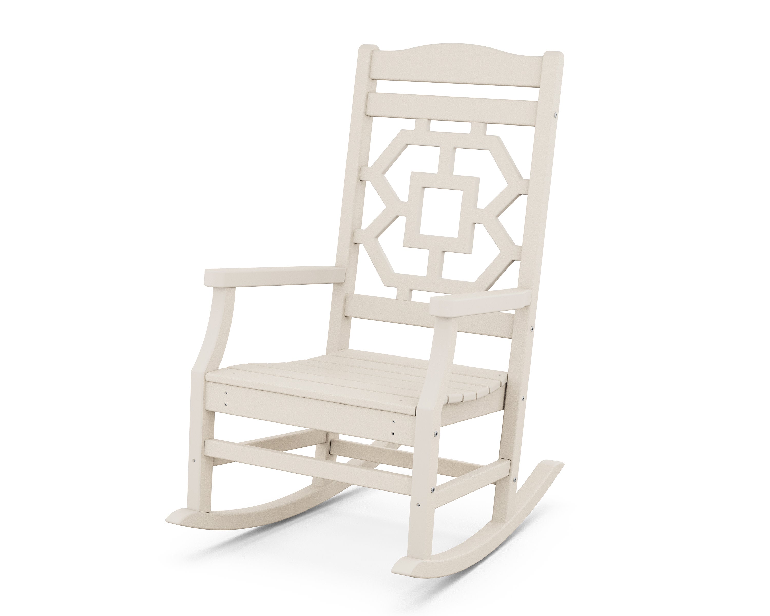 Chinoiserie Rocking Chair in Sand