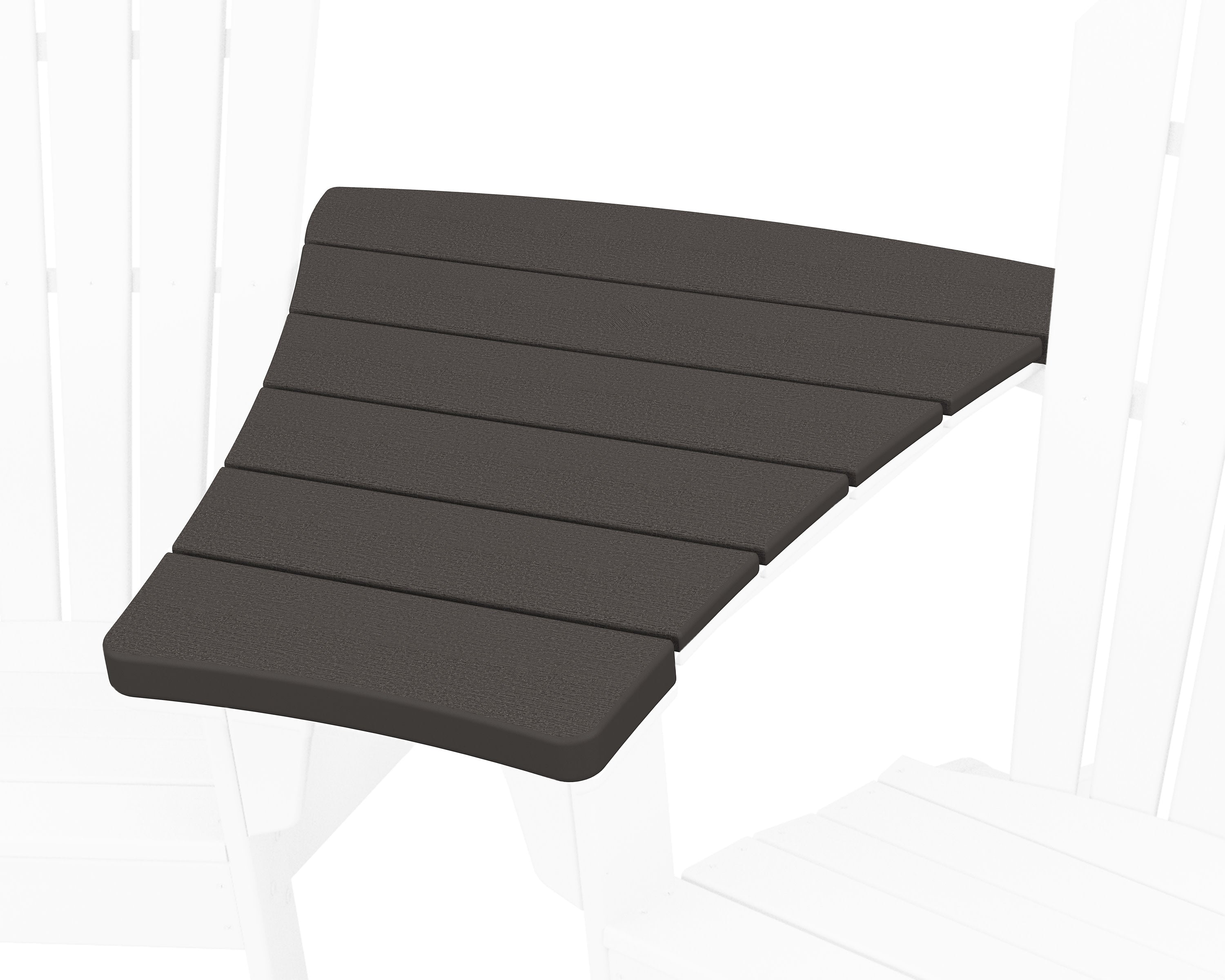 Angled Adirondack Connecting Table in Vintage Coffee