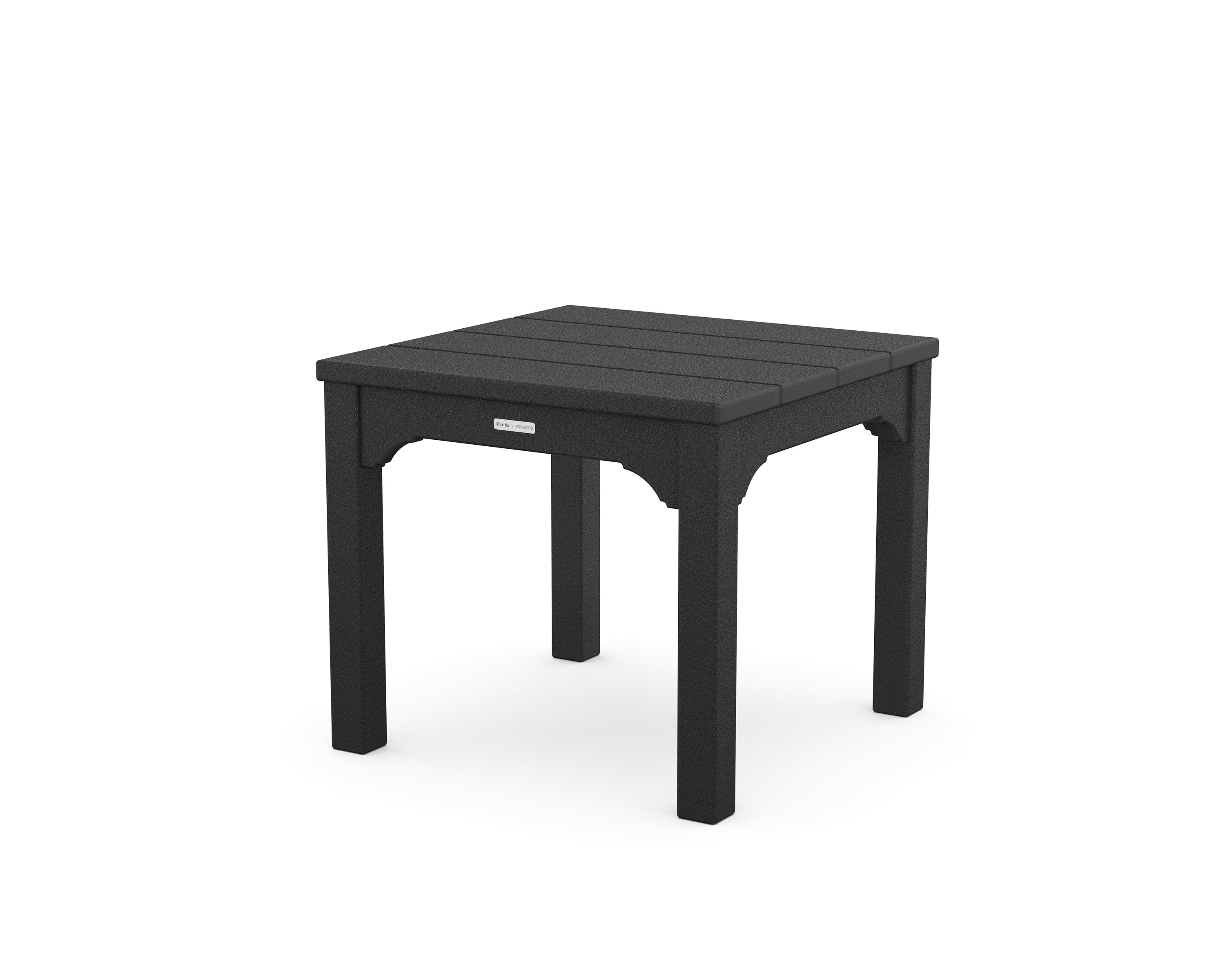 Chinoiserie End Table in Black