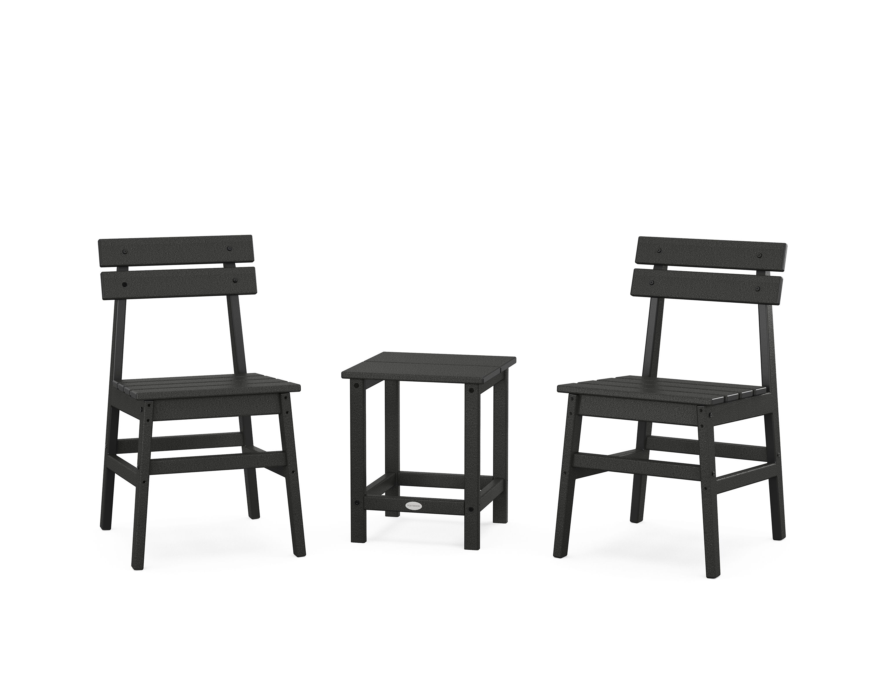 Modern Studio Plaza Chair 3-Piece Seating Set in Black