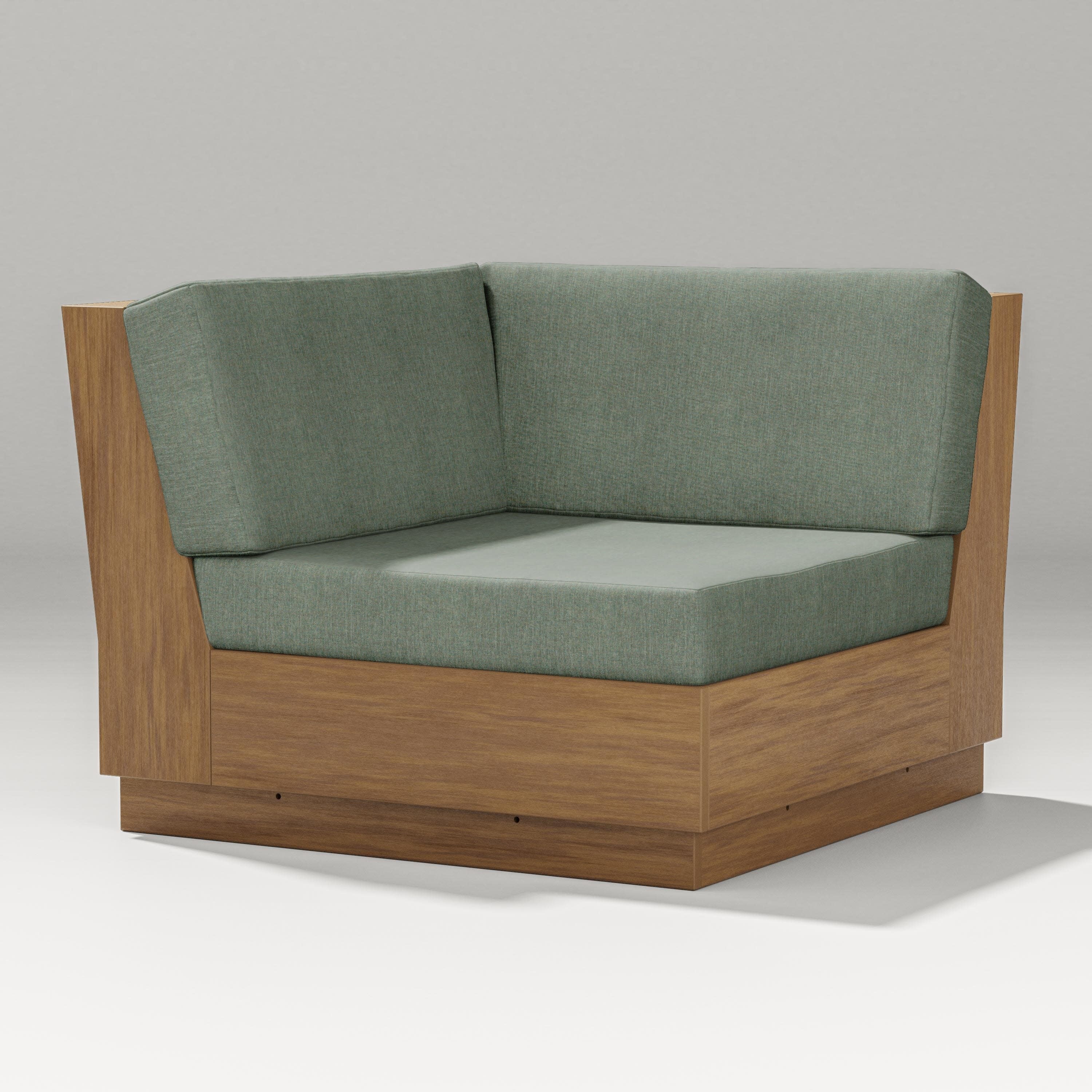 Elevate Modular Corner Chair in Natural / Cast Sage